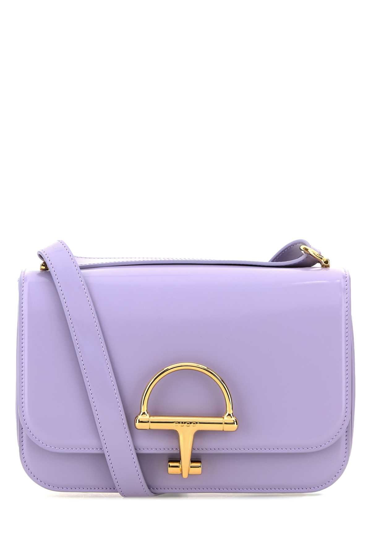 Gucci Women Lilac Leather Small Gucci Siena Shoulder Bag GUCCI