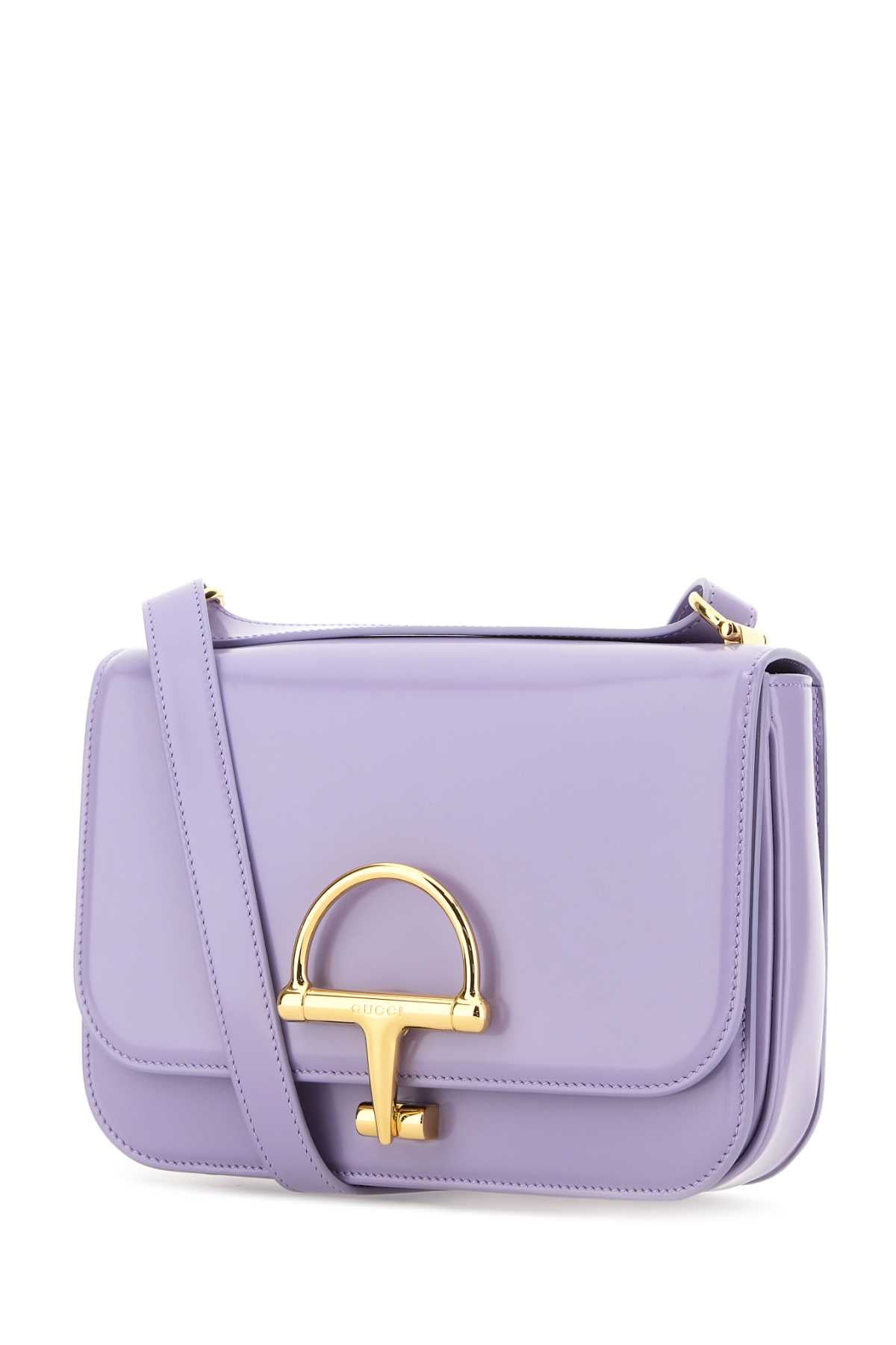 Gucci Women Lilac Leather Small Gucci Siena Shoulder Bag GUCCI