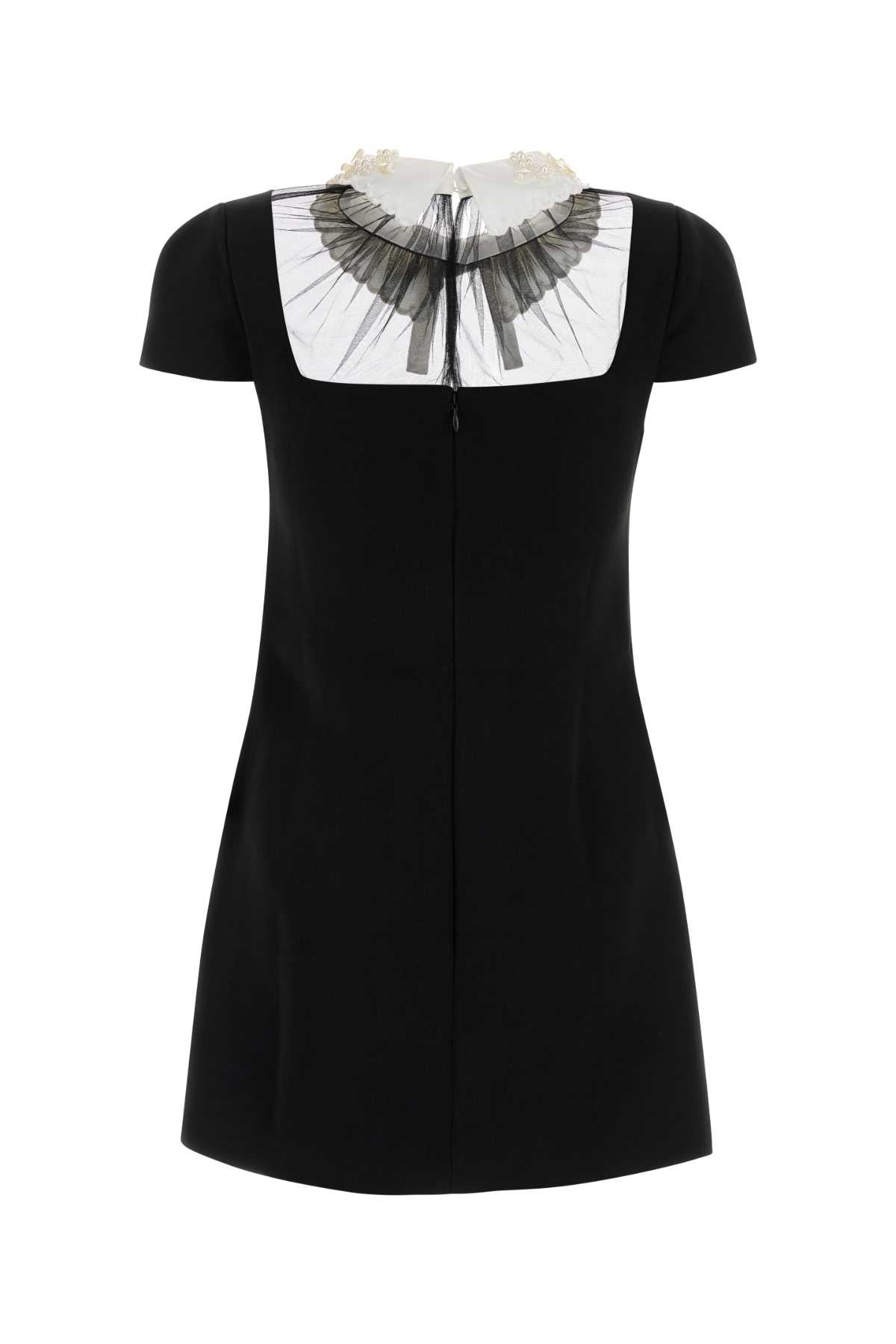 Self Portrait Women Black Crepe Mini Dress SELF-PORTRAIT