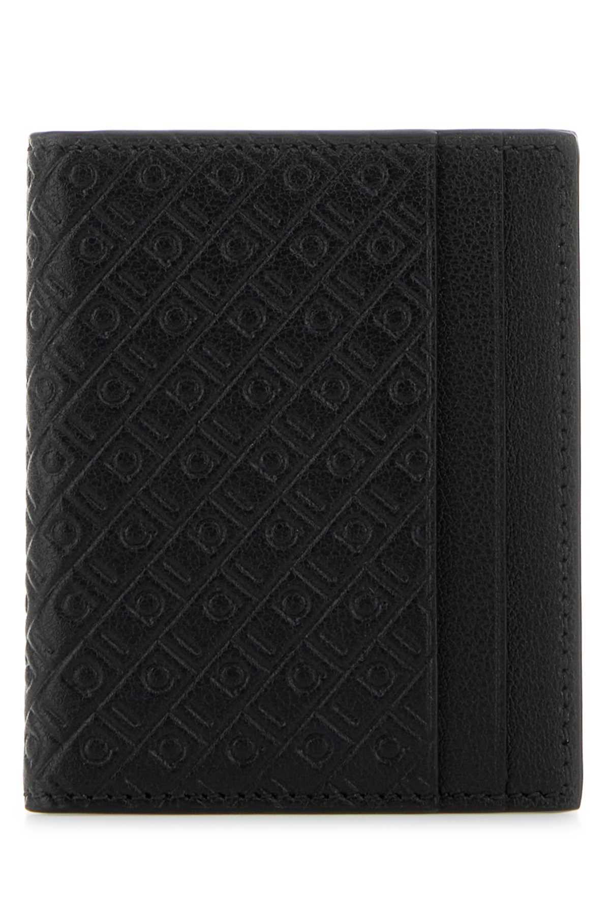 Salvatore Ferragamo Men Black Leather Card Holder FERRAGAMO