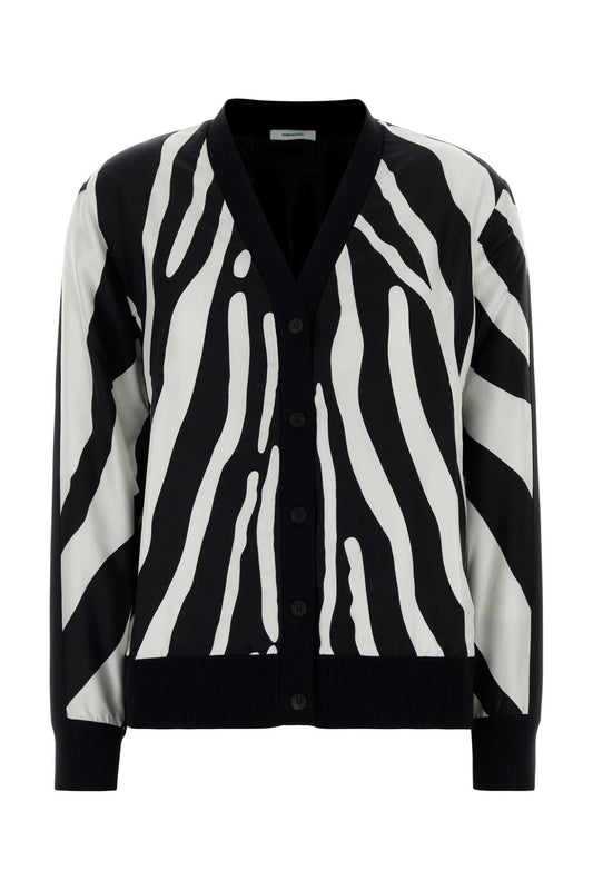 Salvatore Ferragamo Women Black Viscose Cardigan FERRAGAMO