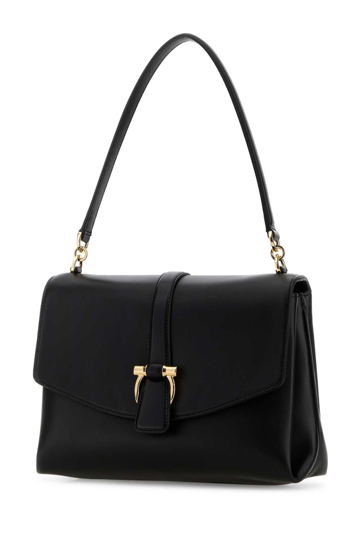 Salvatore Ferragamo Women Black Leather Shoulder Bag