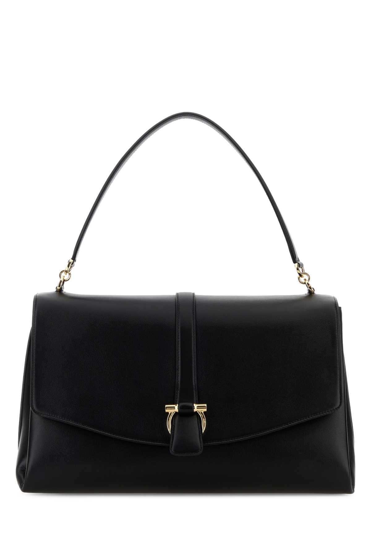 Salvatore Ferragamo Women Black Leather Shoulder Bag FERRAGAMO