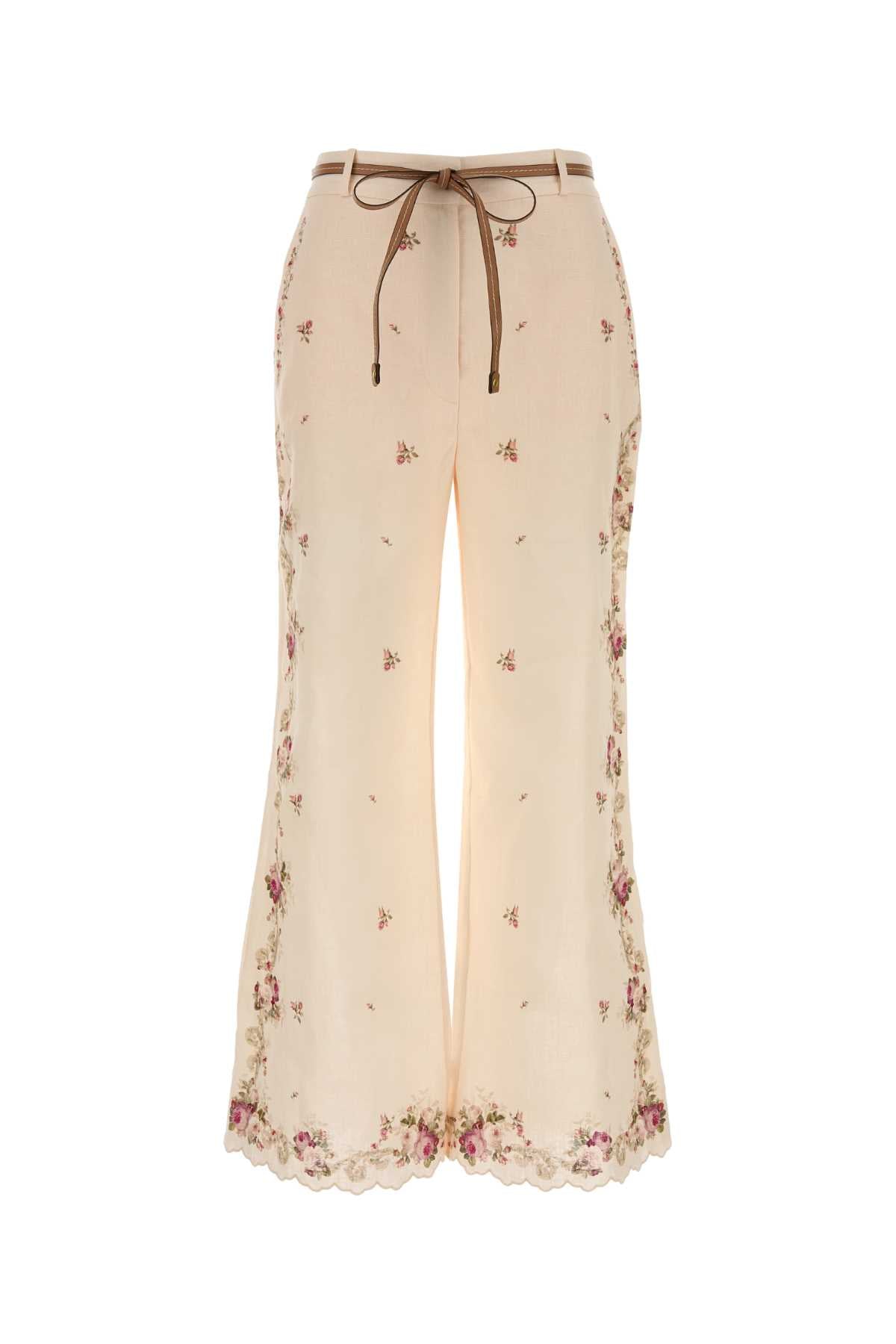 Zimmermann Women Printed Linen Patience Pant ZIMMERMANN
