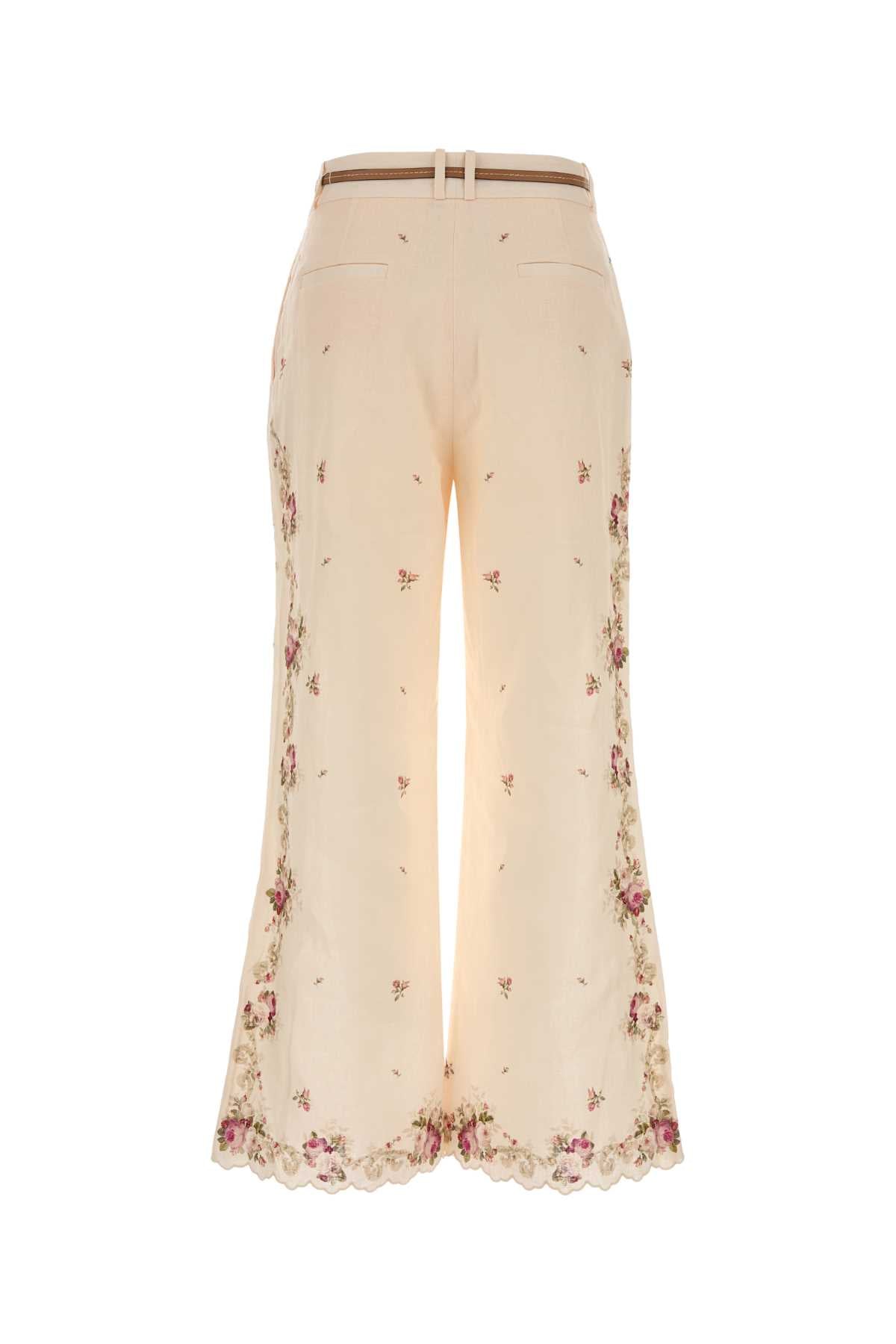 Zimmermann Women Printed Linen Patience Pant ZIMMERMANN