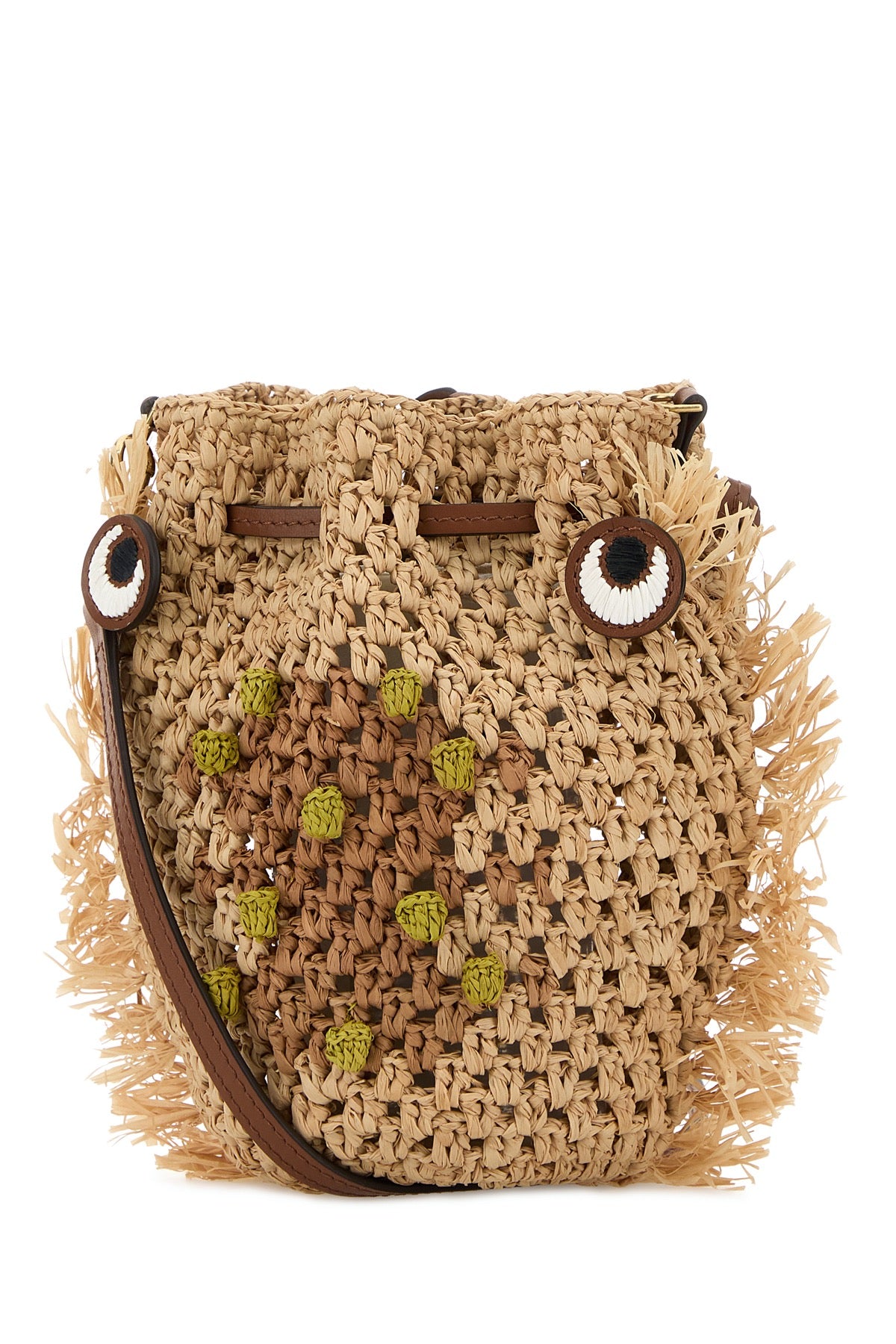 Anya Hindmarch Women Camel Leather Mortimer Handbag ANYA HINDMARCH