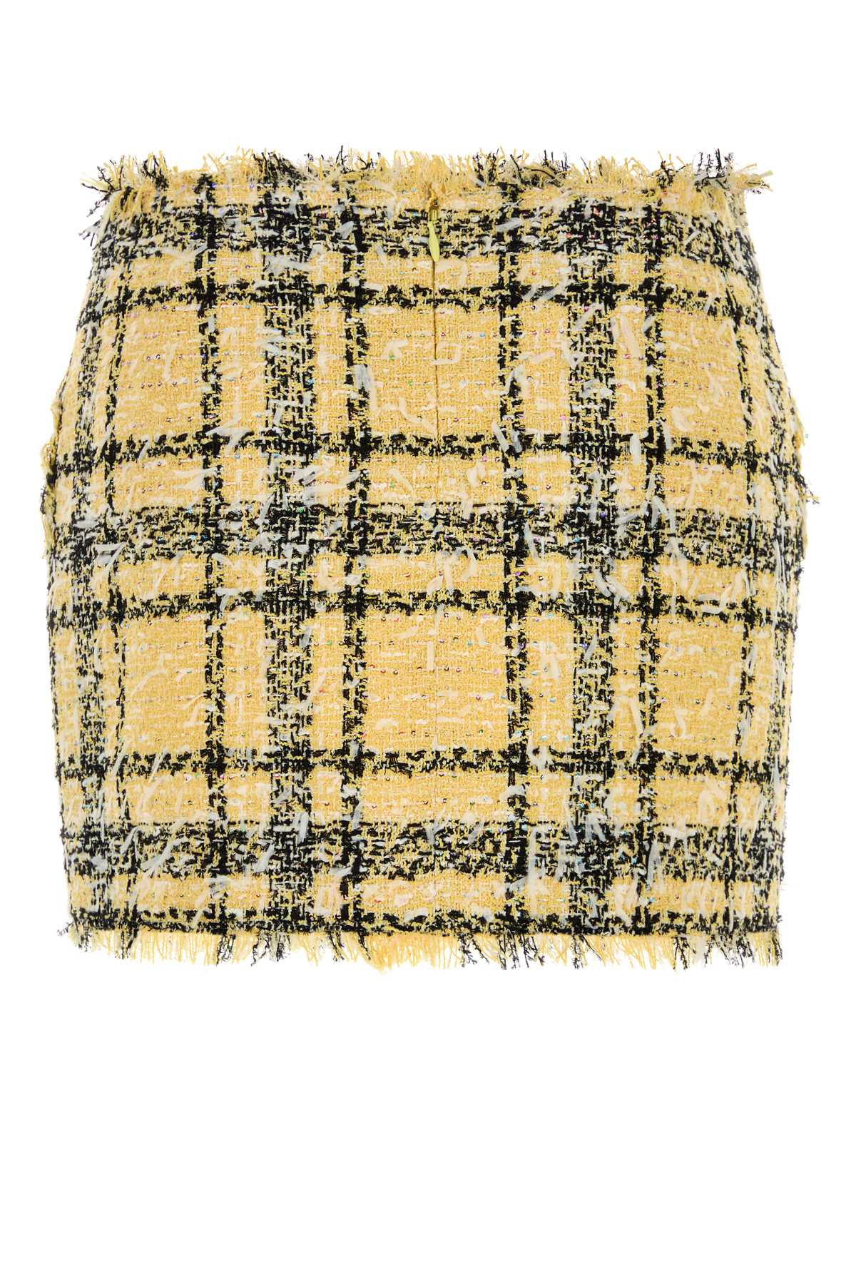 Balmain Women Embroidered Tweed Mini Skirt BALMAIN