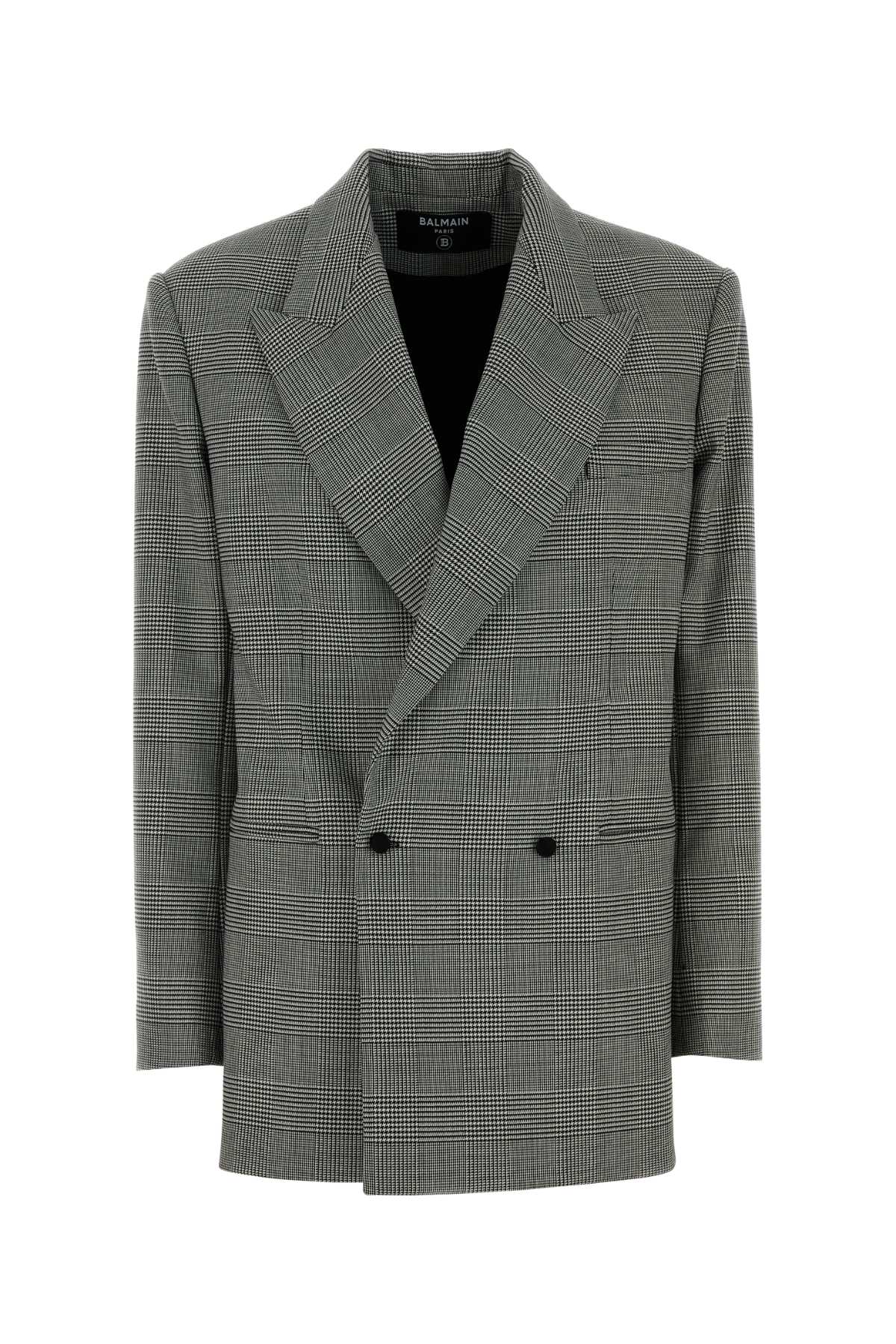 Balmain Women Embroidered Wool Blend Blazer BALMAIN
