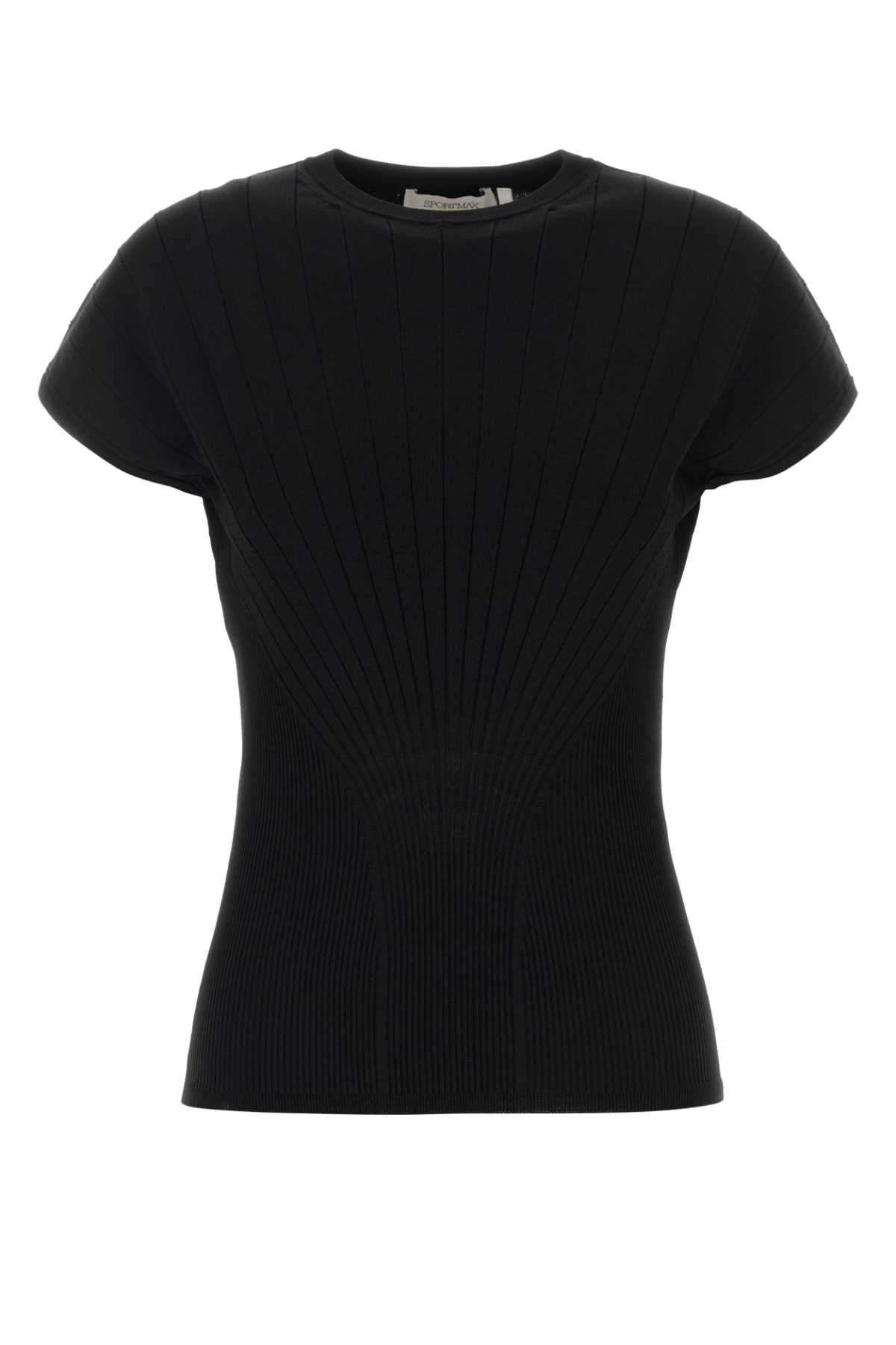 Sportmax Women Black Viscose Blend Samba Top SPORTMAX