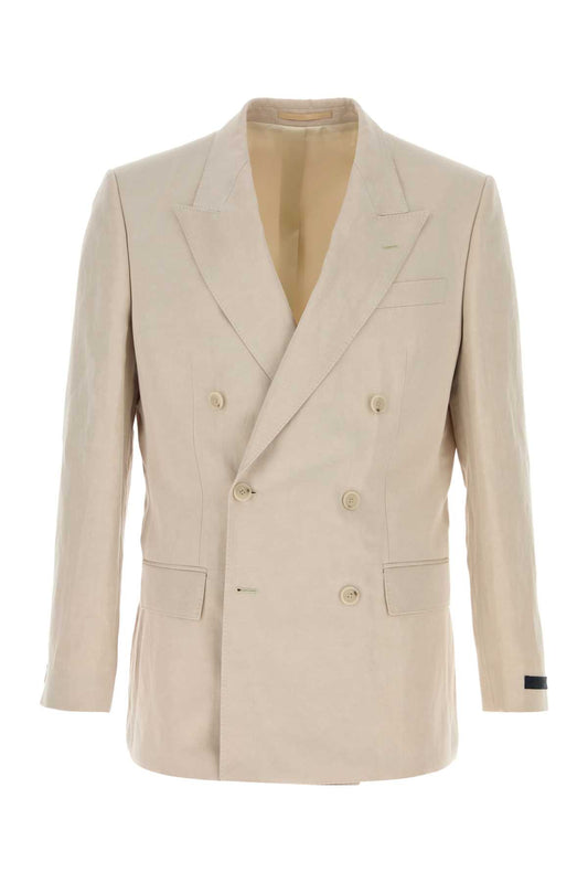Boss Men Sand Lyocell Blend Blazer