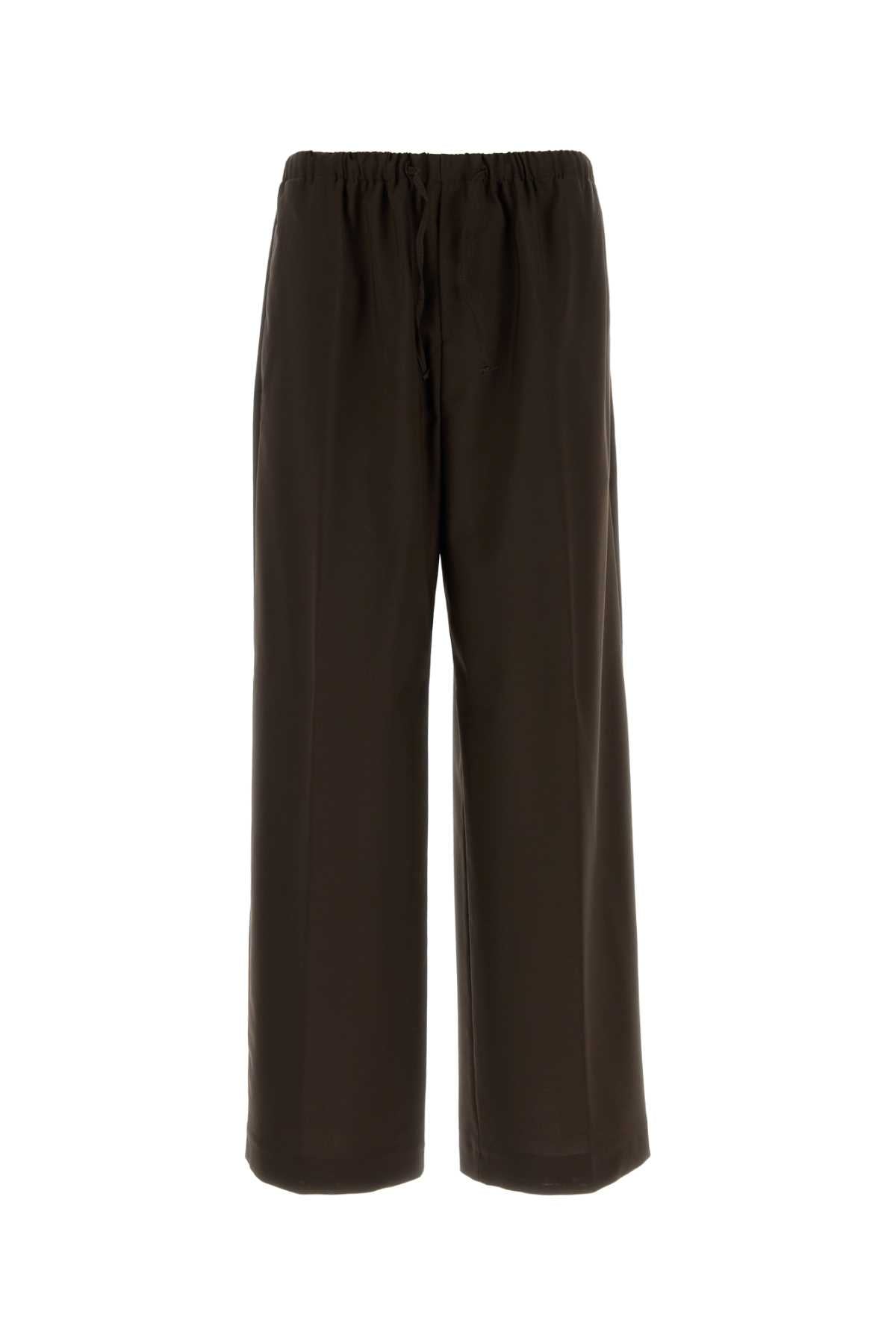 Boss Men Dark Brown Cotton Pant BOSS
