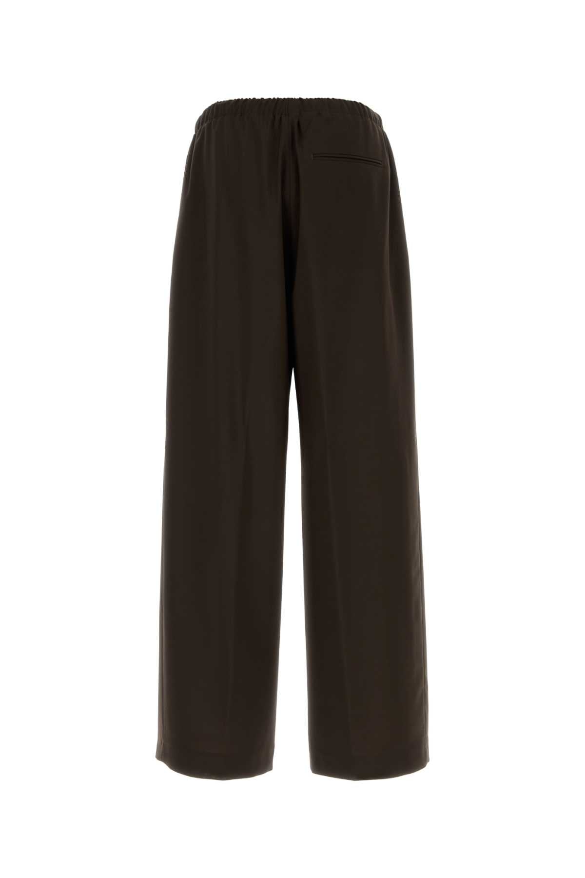 Boss Men Dark Brown Cotton Pant BOSS