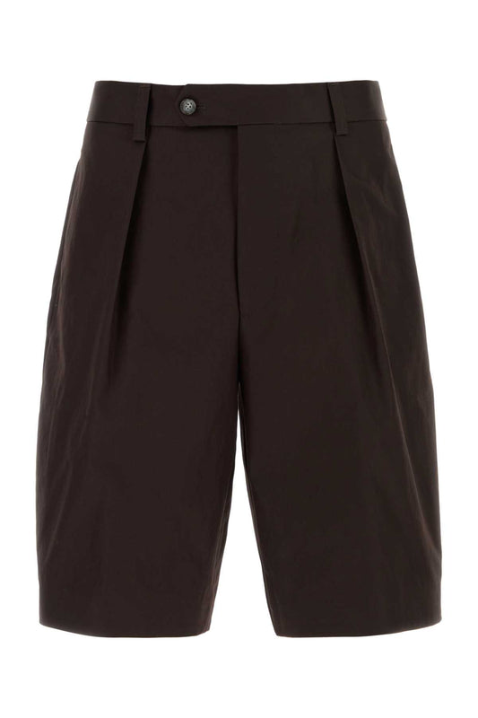 Boss Men Black Cotton Bermuda Shorts BOSS