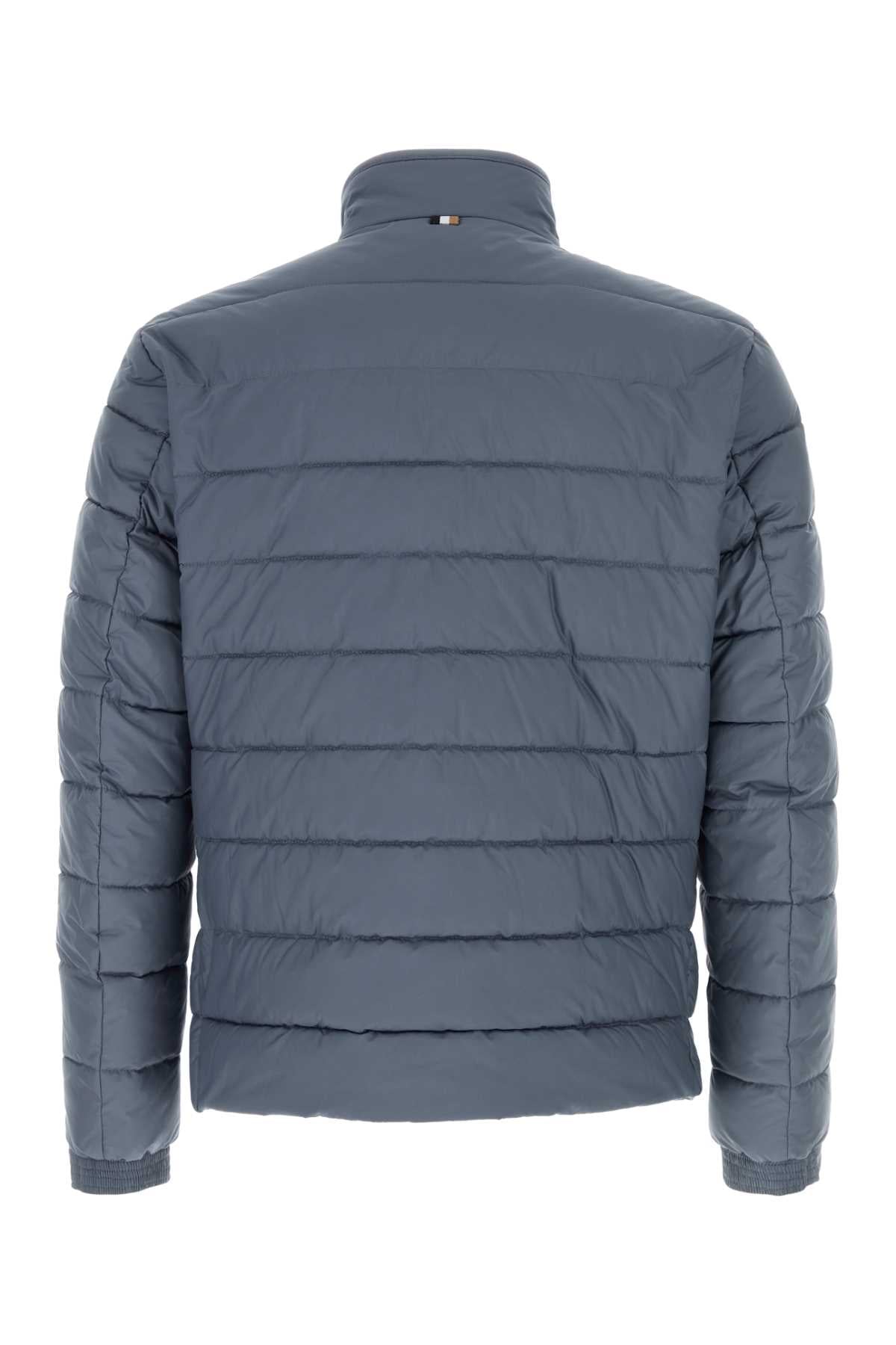 Boss Men Air Force Blue Polyester Padded Jacket BOSS