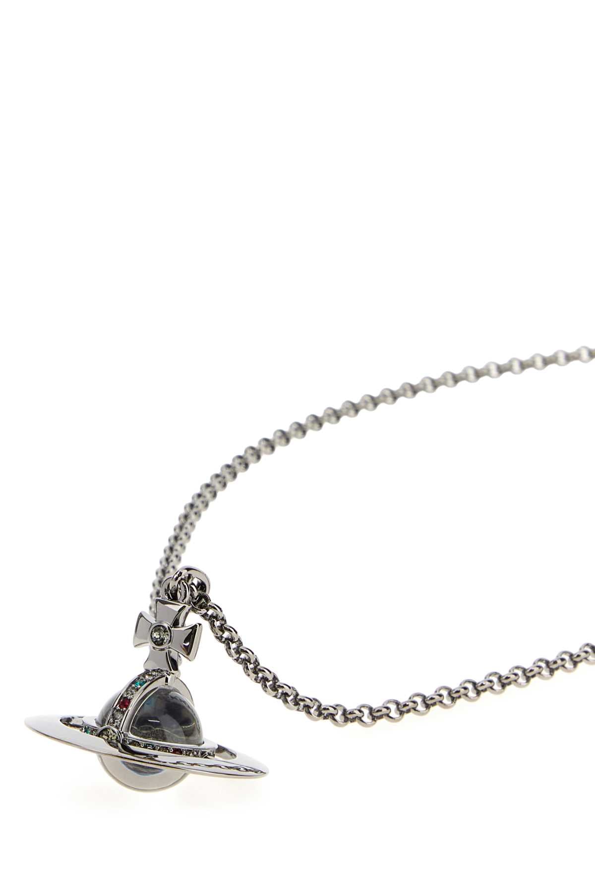 Vivienne Westwood Women Silver Metal Orb Necklace VIVIENNE WESTWOOD