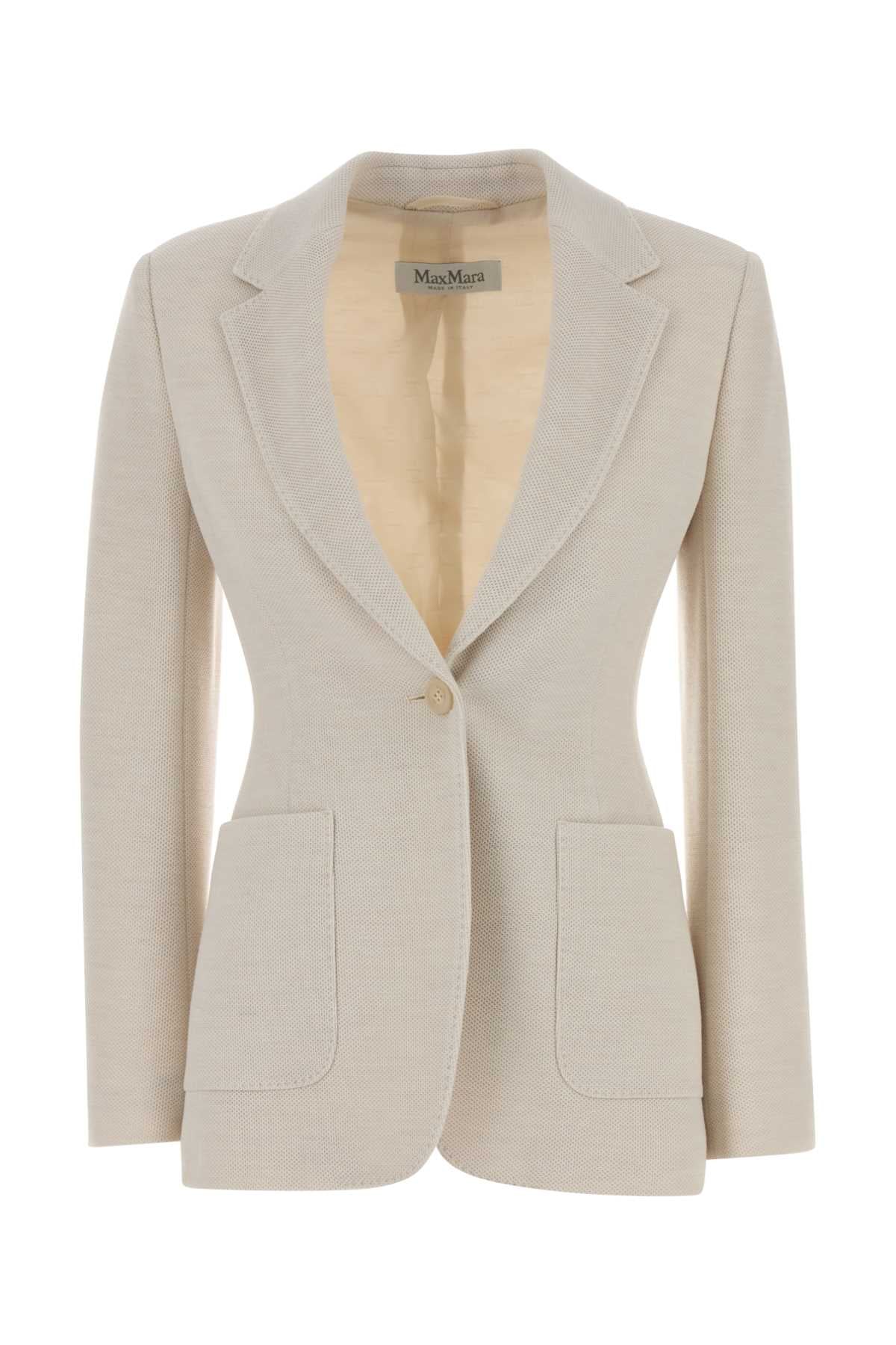 Max Mara Women Sand Jersey Utilita Blazer MAX MARA