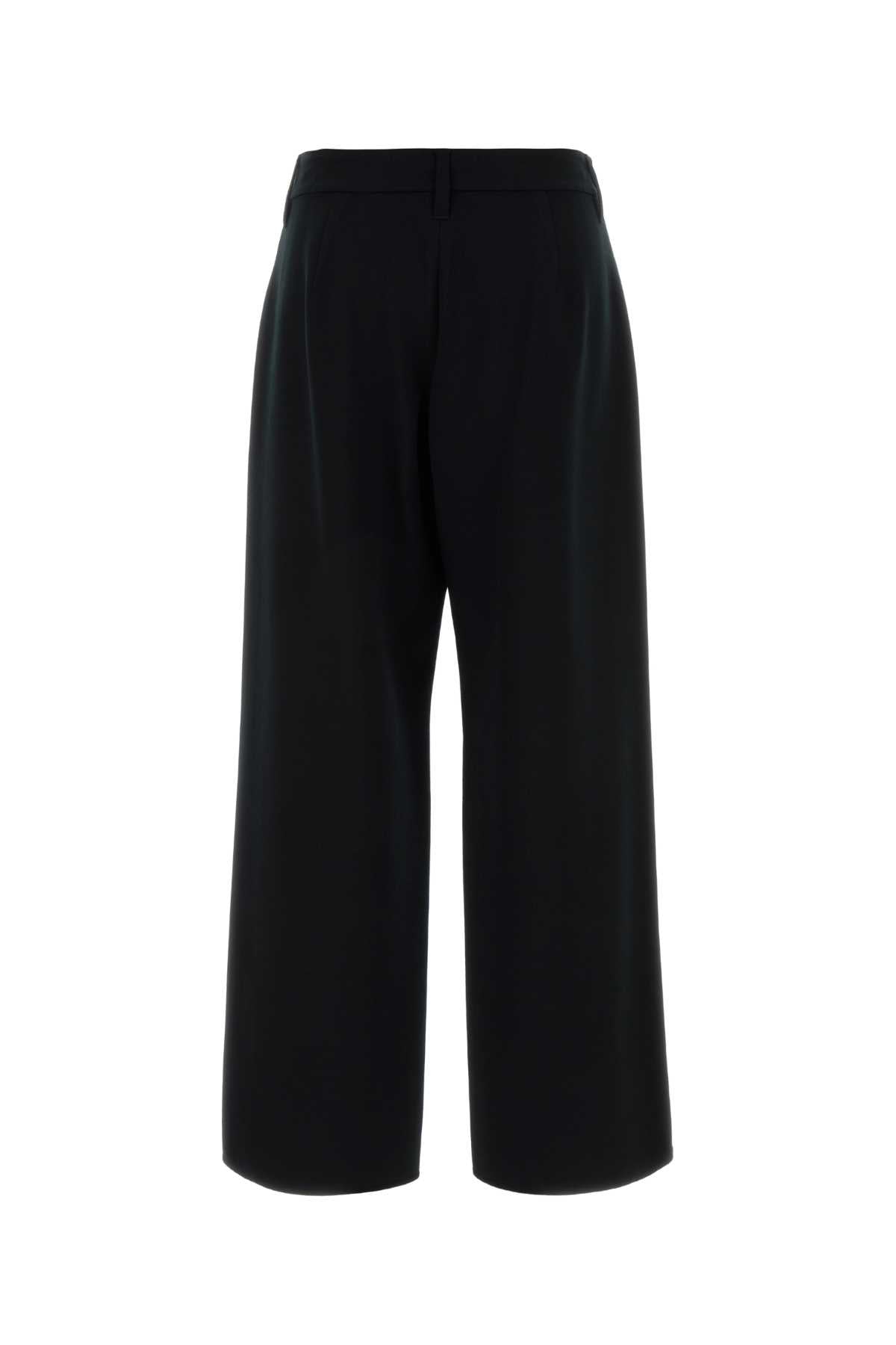 S Maxmara Women Black Stretch Wool Festa Pant S MAX MARA