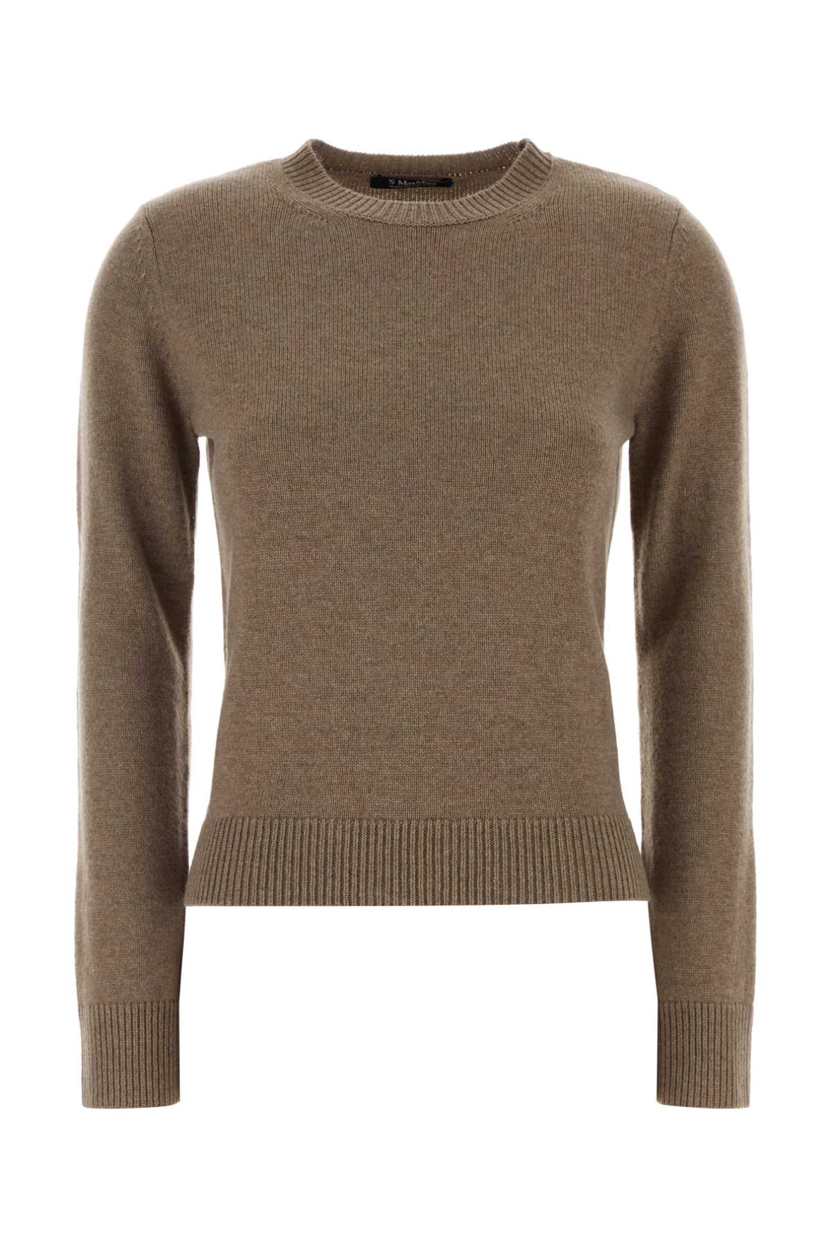 S Maxmara Women Cappuccino Wool Blend Fresia Sweater S MAX MARA
