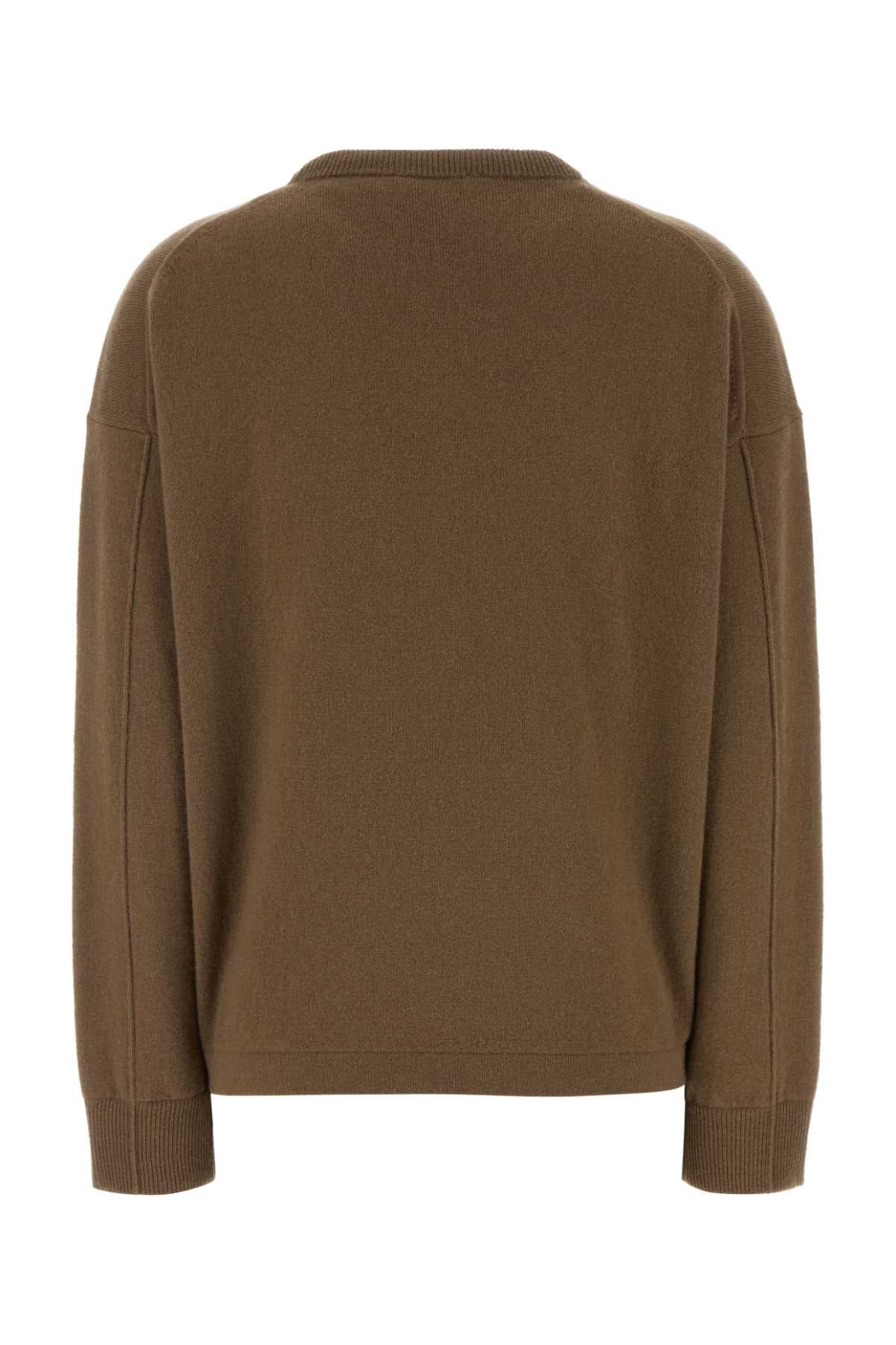 S Maxmara Women Brown Wool Blend Nebbie Sweater S MAX MARA
