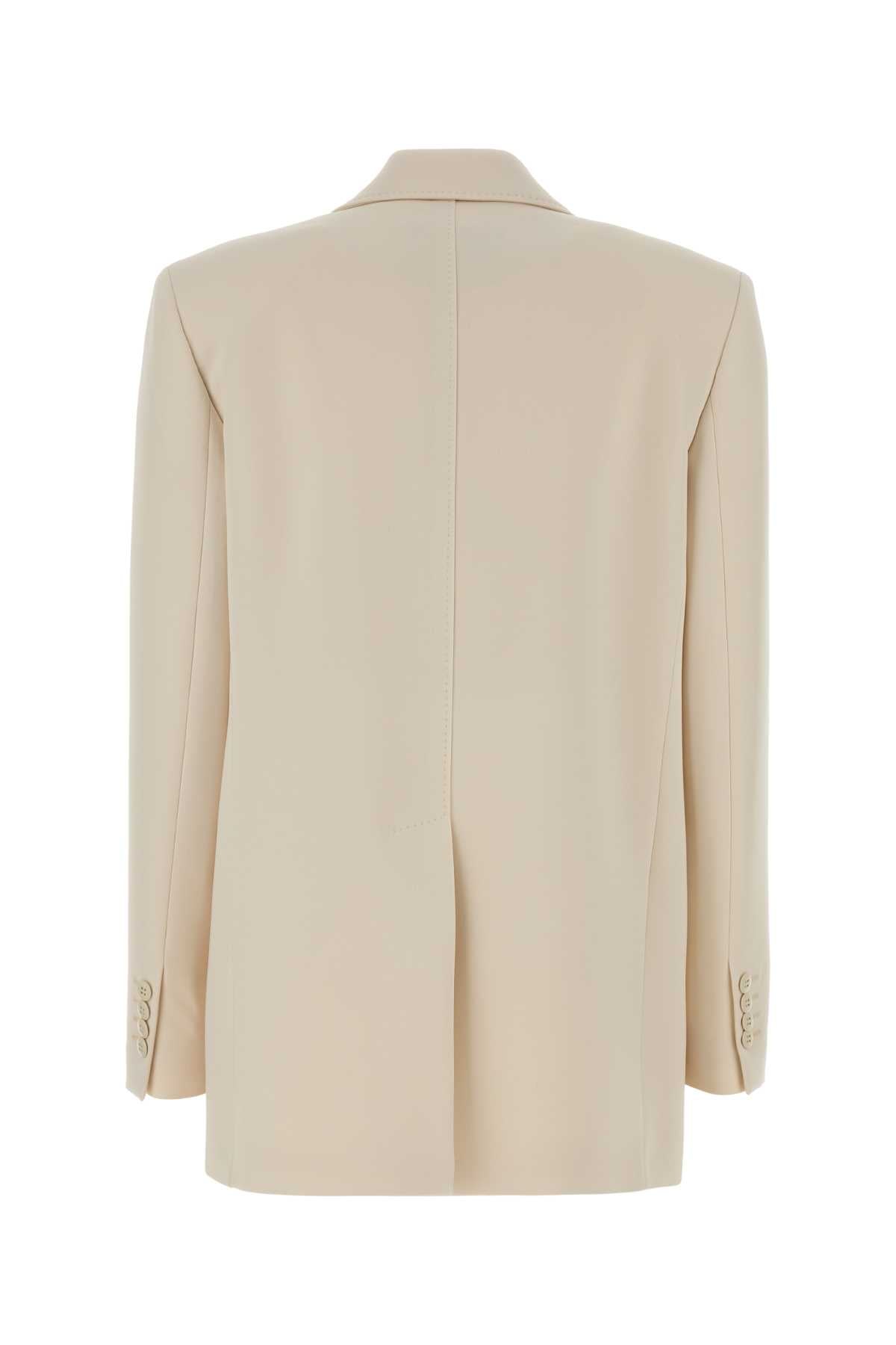 Max Mara Women Cream Crepe Bosco Blazer MAX MARA