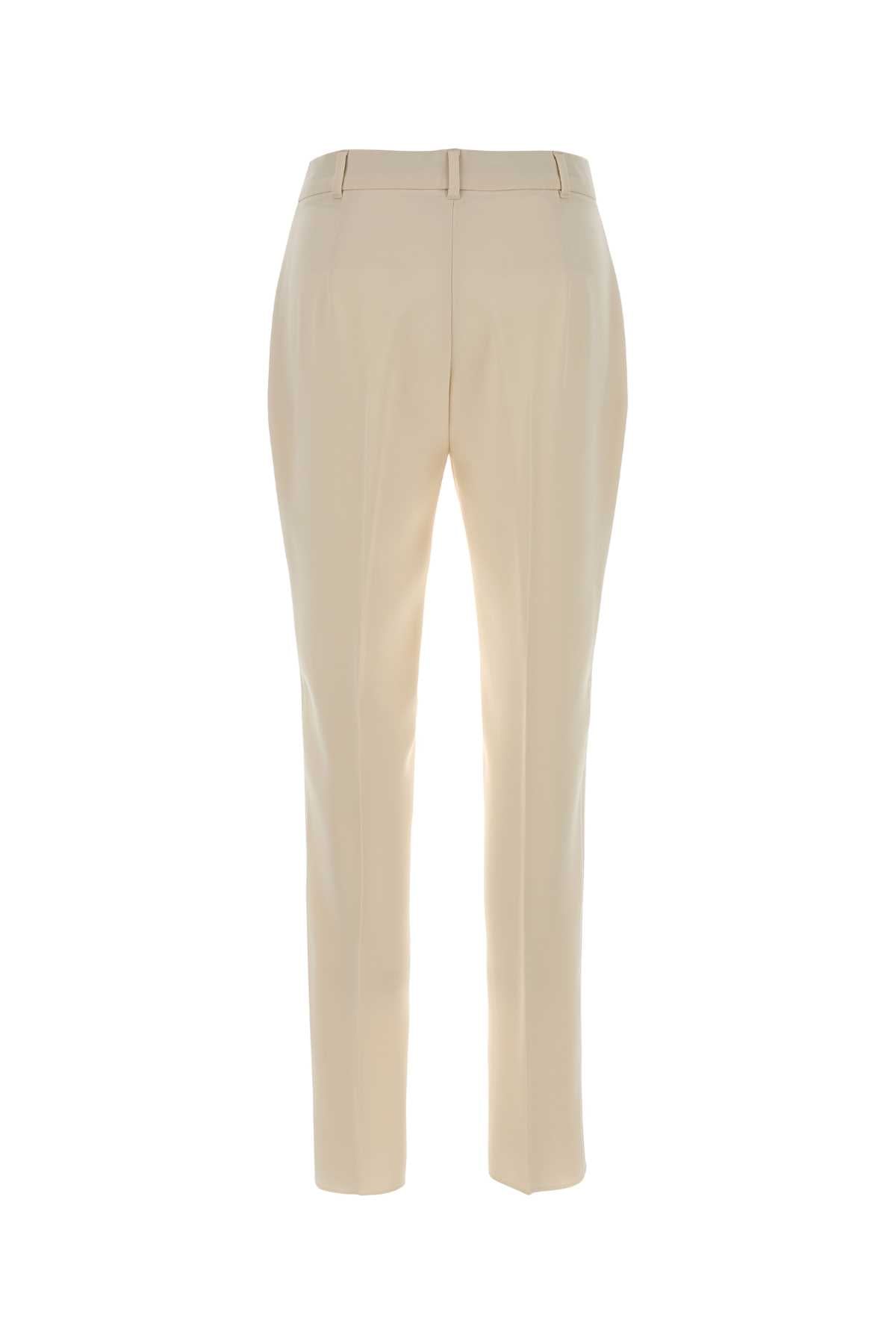 Max Mara Women Pastel Yellow Crepe Jerta Pant MAX MARA