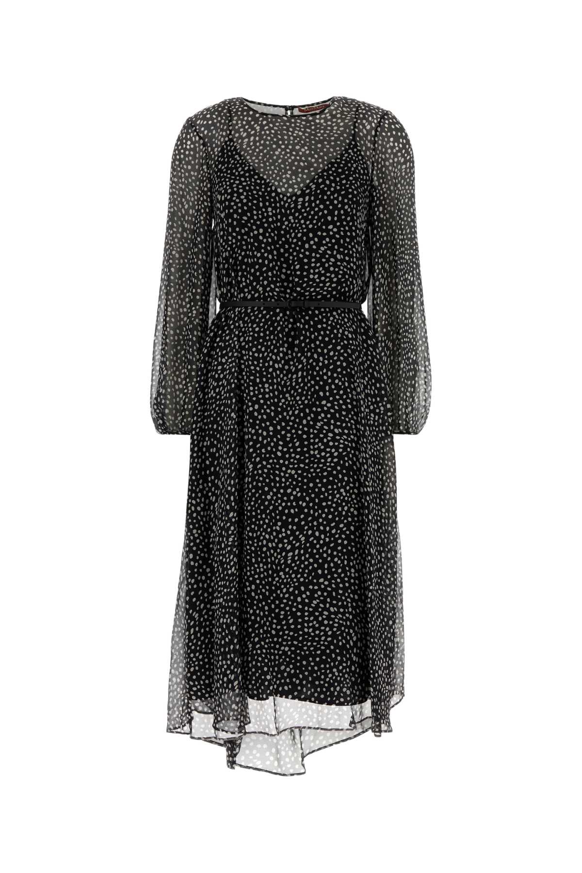 Max Mara Women Printed Silk Campo Dress