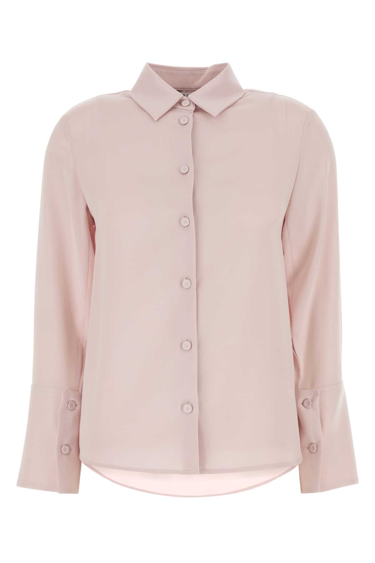 Max Mara Women Pastel Pink Stretch Silk Oliera Shirt MAX MARA