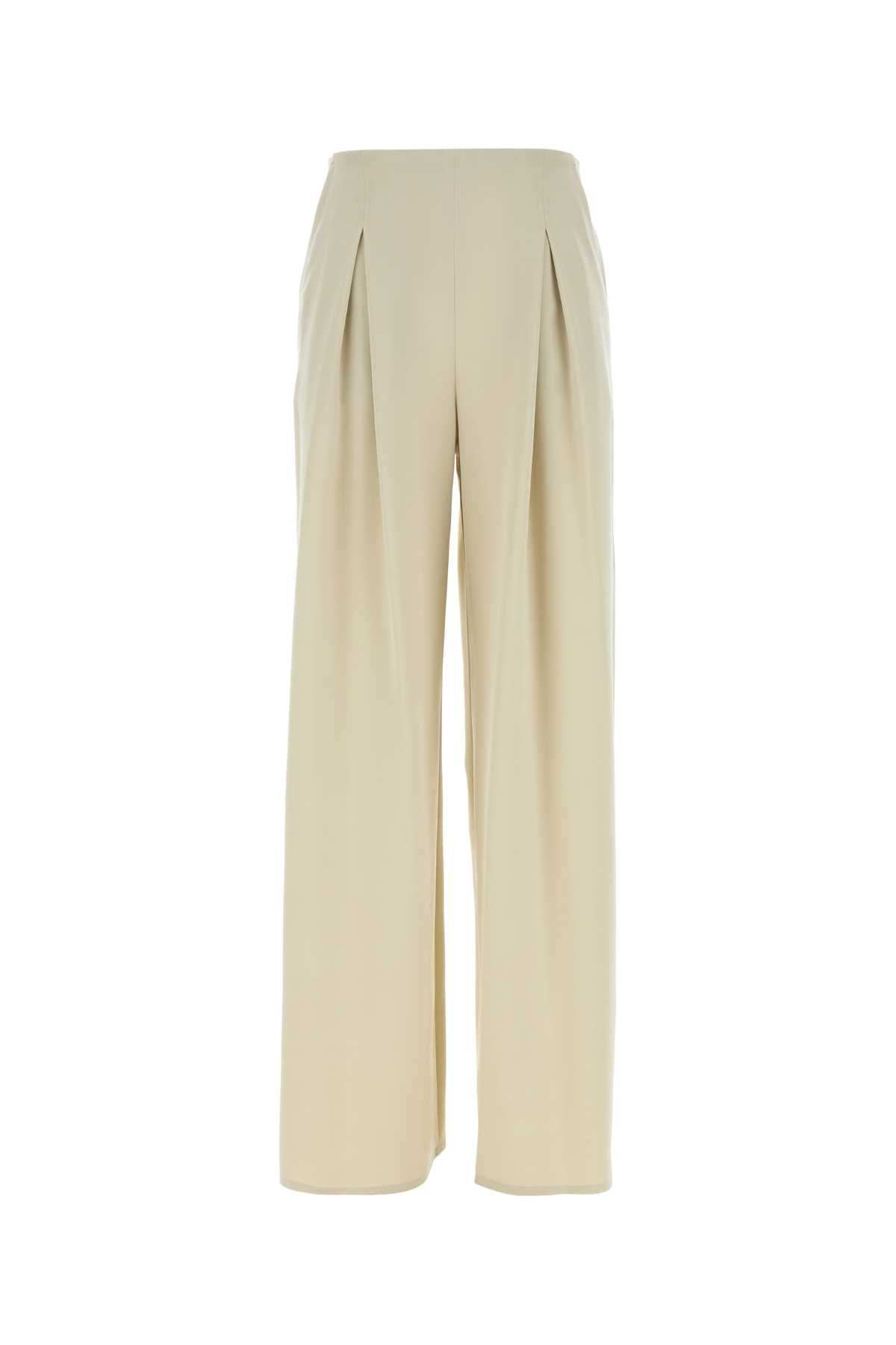 Max Mara Women Ivory Stretch Satin Palude Palazzo Pant MAX MARA