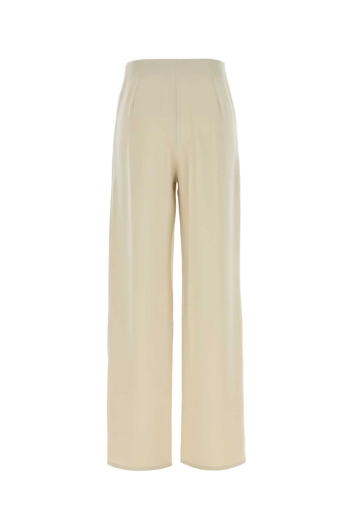Max Mara Women Ivory Stretch Satin Palude Palazzo Pant MAX MARA
