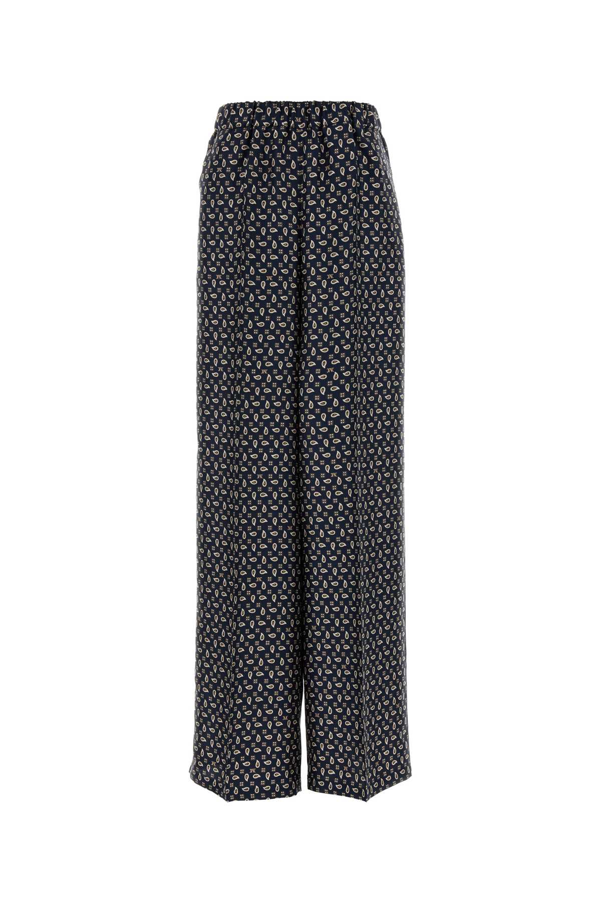 Max Mara Women Printed Silk Vischio Pant MAX MARA