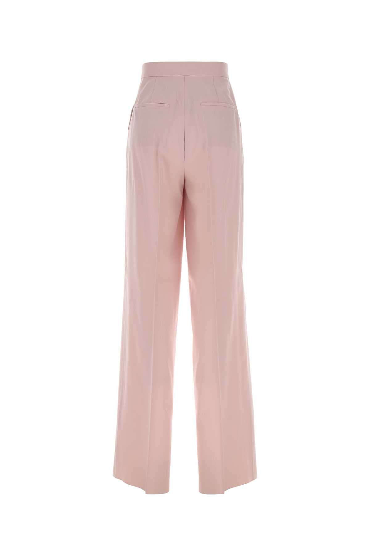 Max Mara Women Pink Wool Blend Girone Wide-Leg Pant MAX MARA