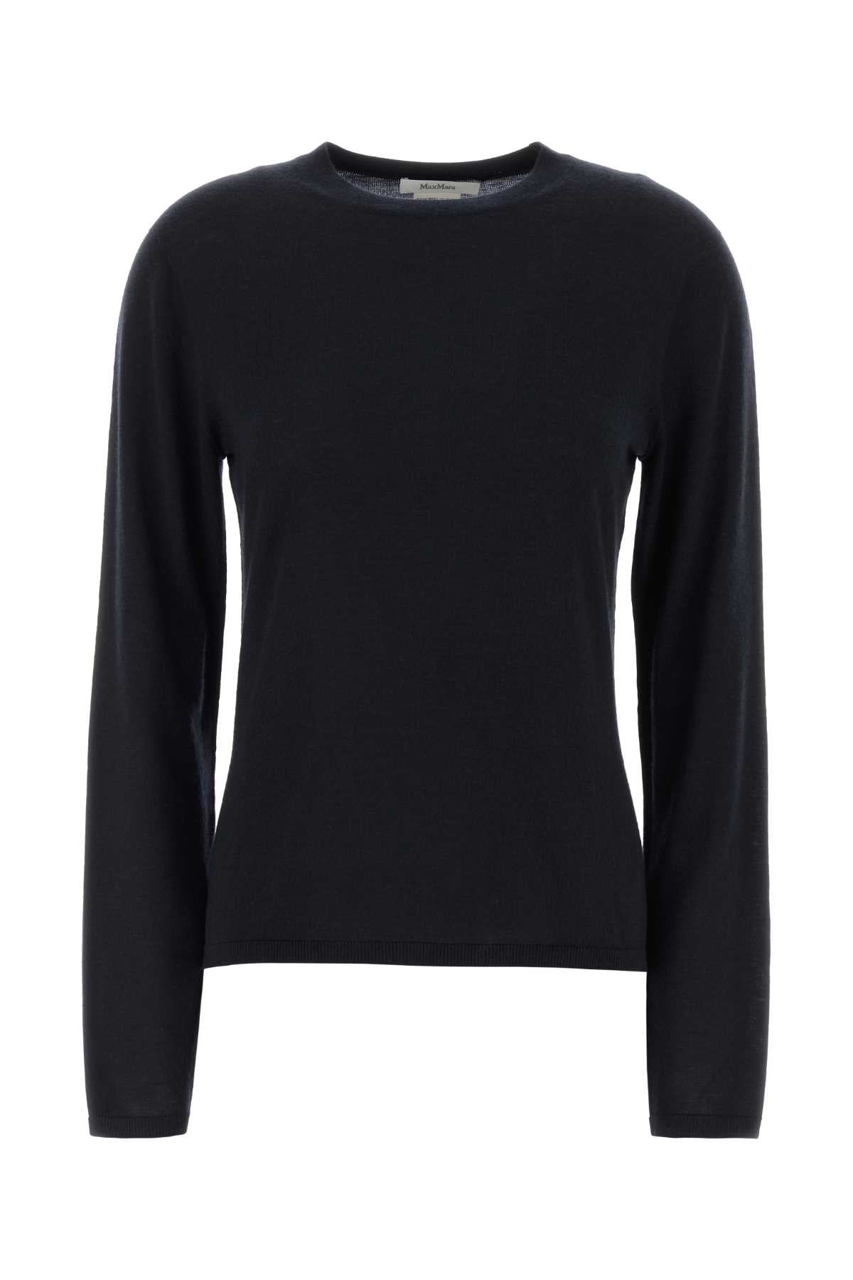 Max Mara Women Midnight Blue Cashmere Mxpittura Sweater MAX MARA