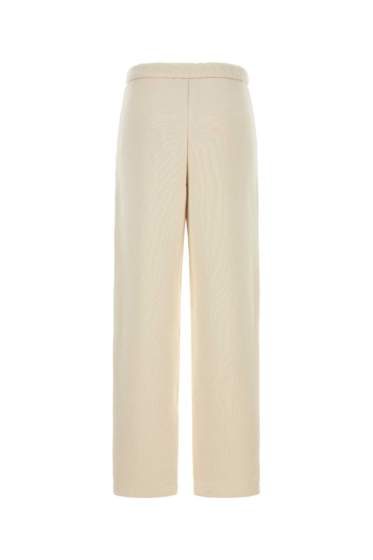 Max Mara Women Ivory Cotton Blend Wide-Leg Dente Pant MAX MARA