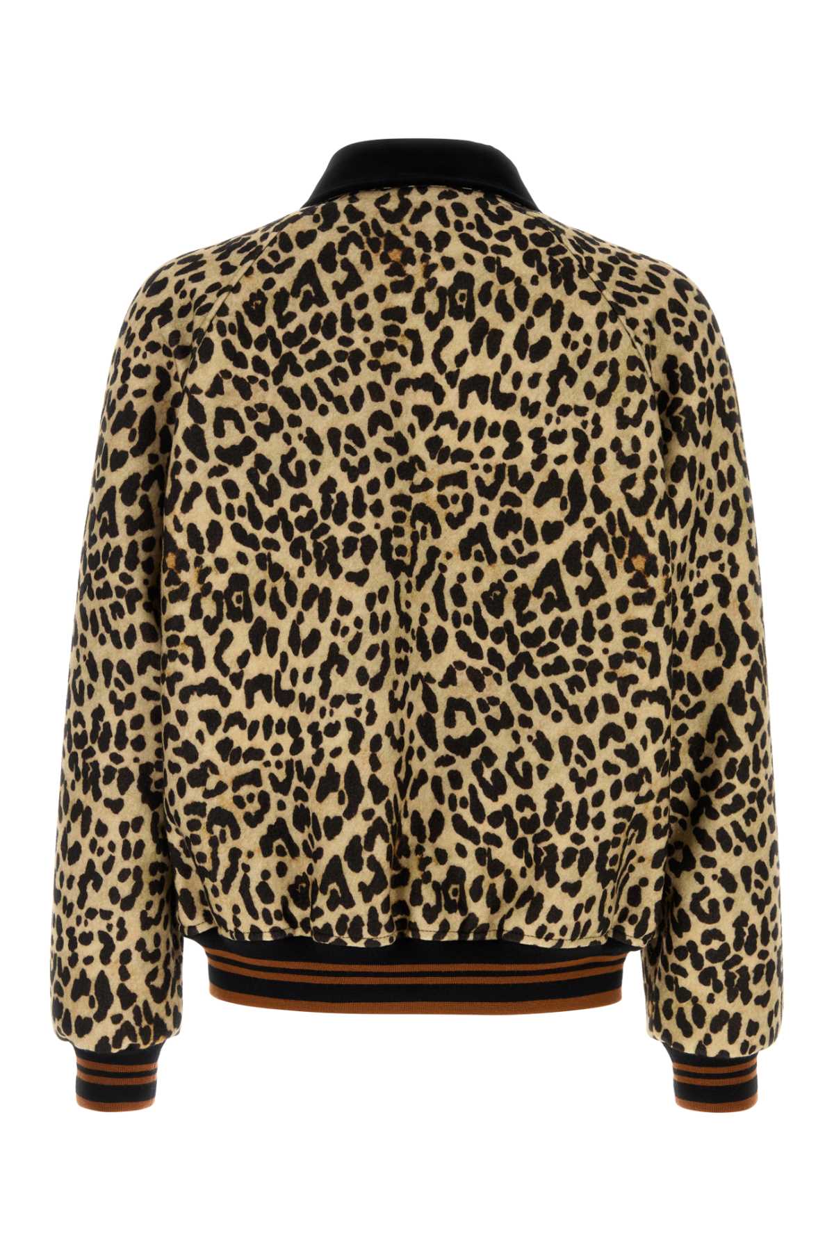 Valentino Garavani Men Printed Wool Bomber Jacket