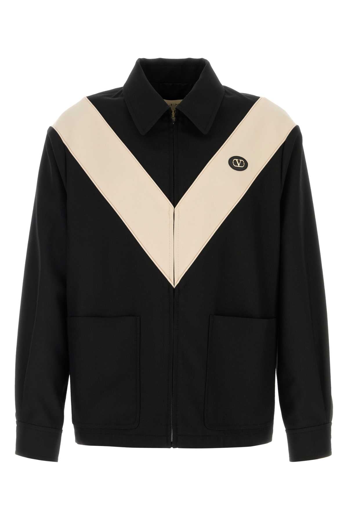 Valentino Garavani Men Black Gabardine Jacket VALENTINO GARAVANI