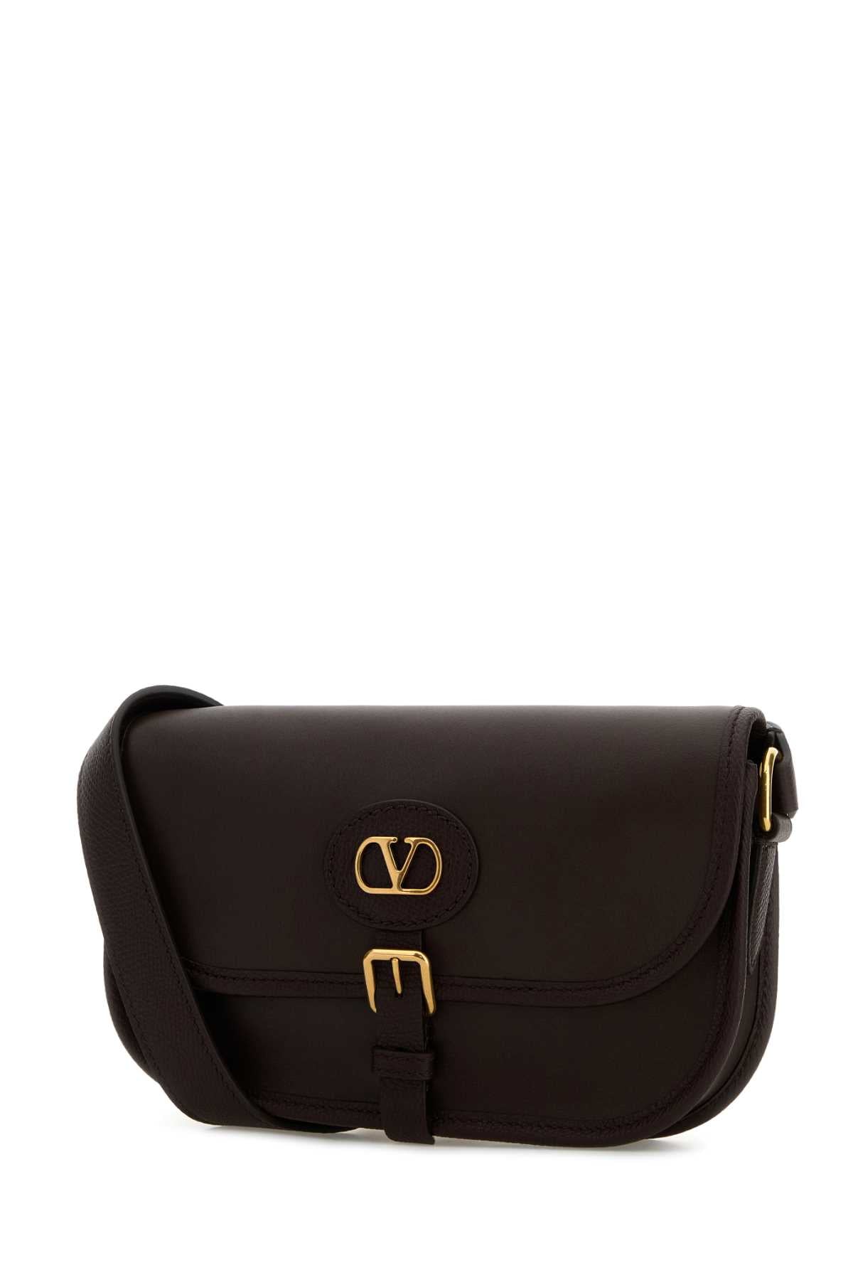 Valentino Garavani Men Brown Leather Antibes Crossbody Bag VALENTINO GARAVANI