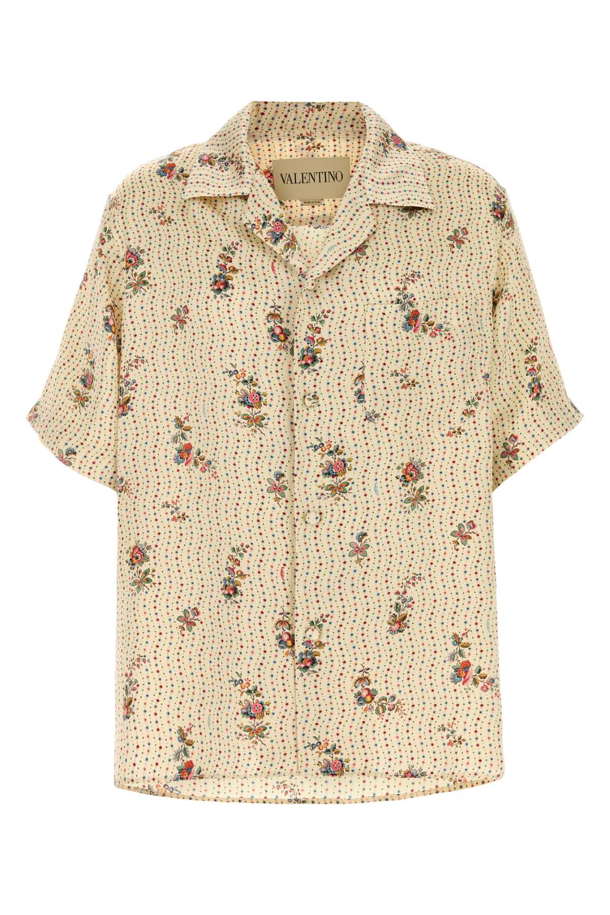 Valentino Garavani Men Printed Silk Shirt VALENTINO GARAVANI