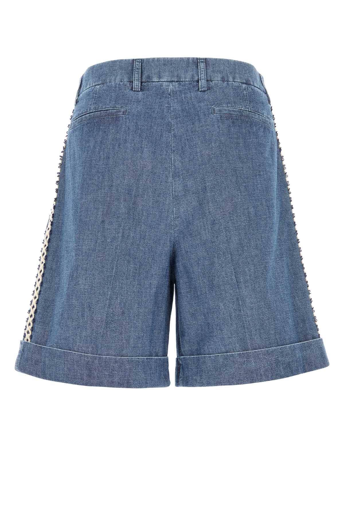 Valentino Garavani Men Denim Bermuda Shorts VALENTINO GARAVANI