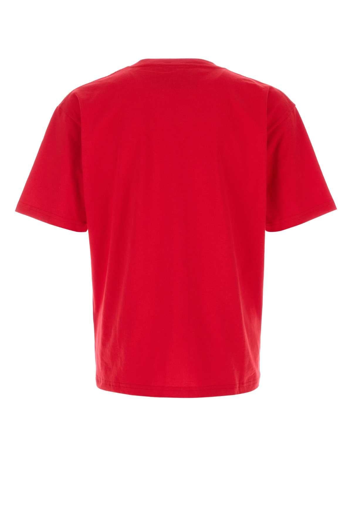 Valentino Garavani Men Red Cotton T-Shirt VALENTINO GARAVANI