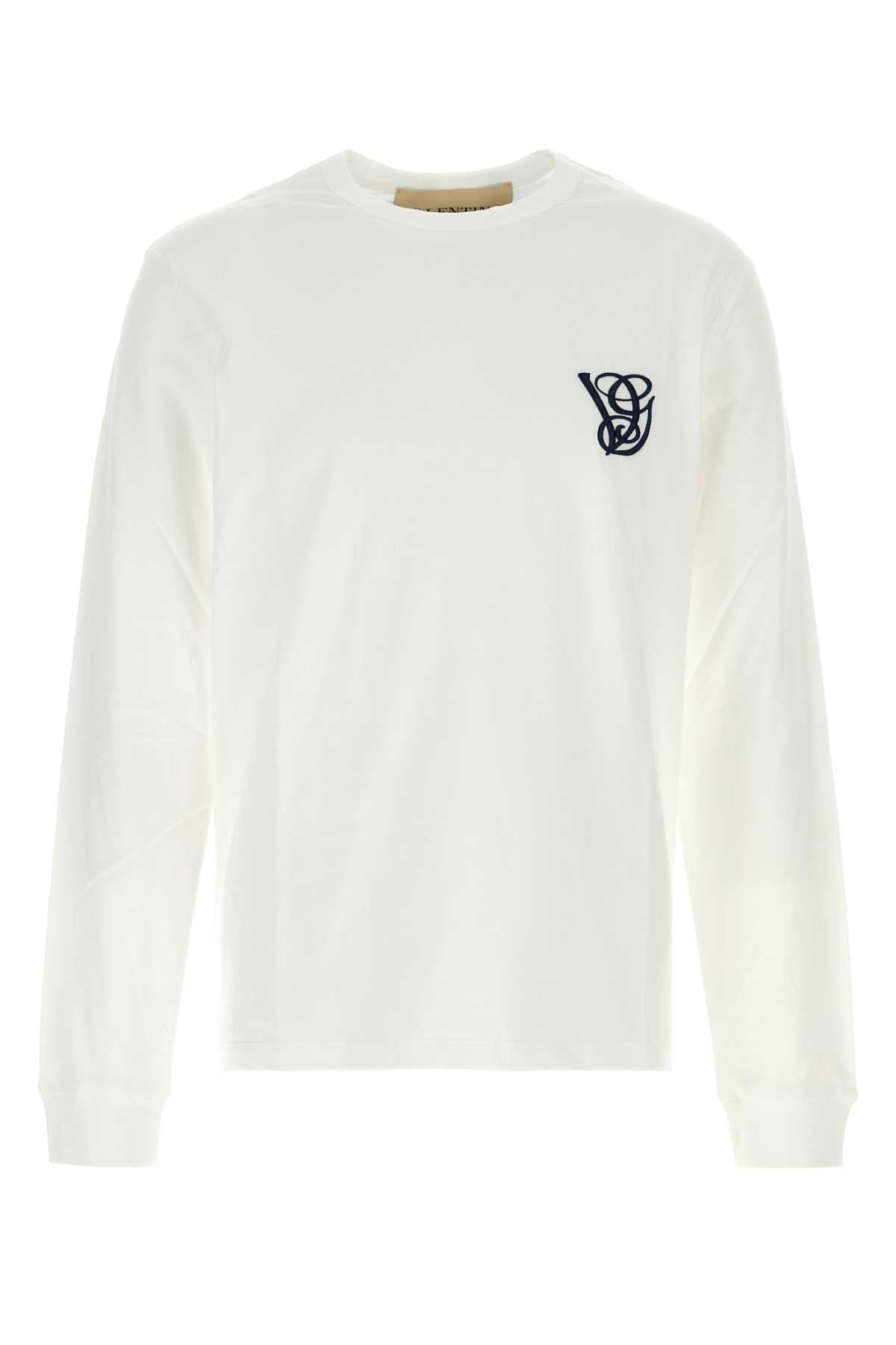 Valentino Garavani Men White Cotton T-Shirt VALENTINO GARAVANI