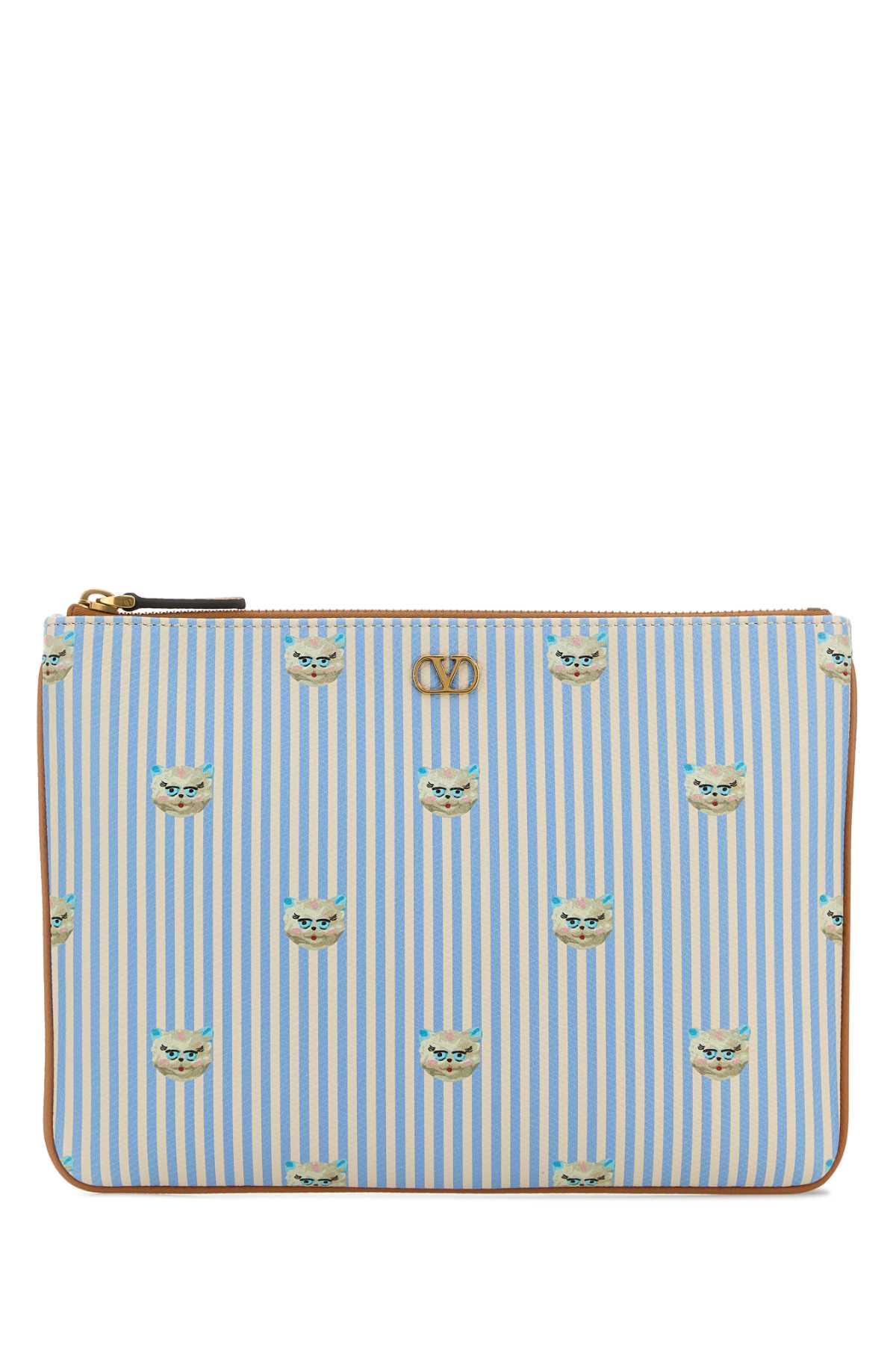 Valentino Garavani Men Printed Leather Pouch VALENTINO GARAVANI