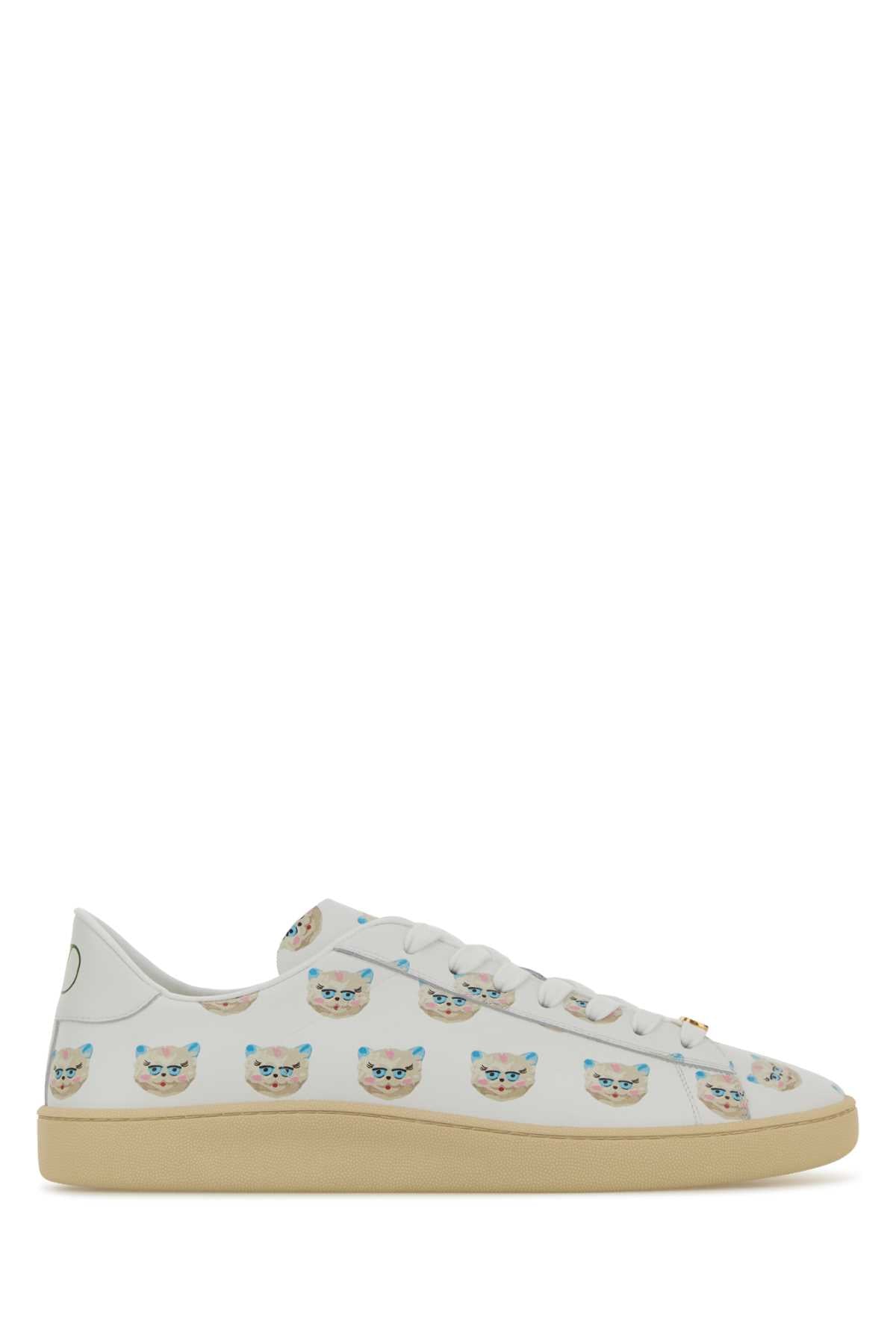 Valentino Garavani Men Printed Leather Royco Sneakers VALENTINO GARAVANI