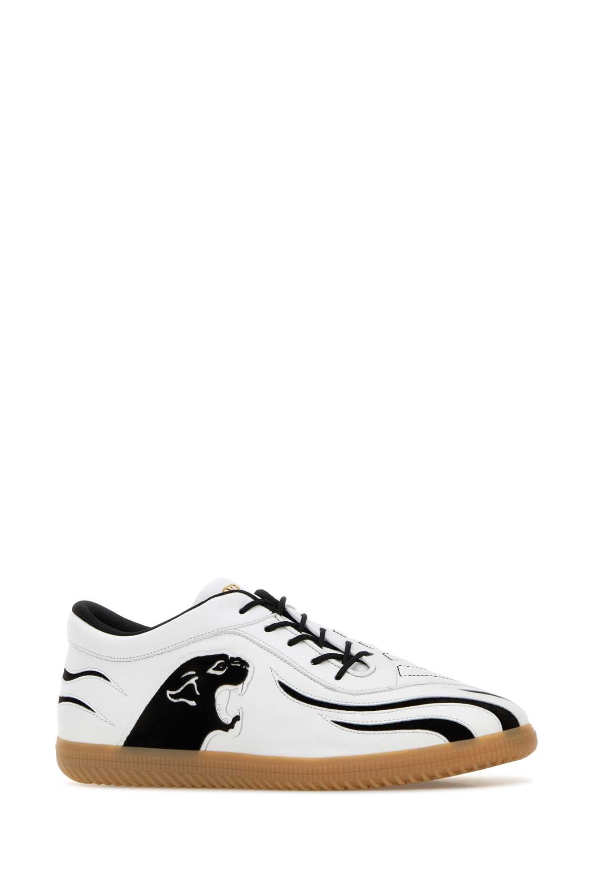 Valentino Garavani Men White Leather Sneakers VALENTINO GARAVANI