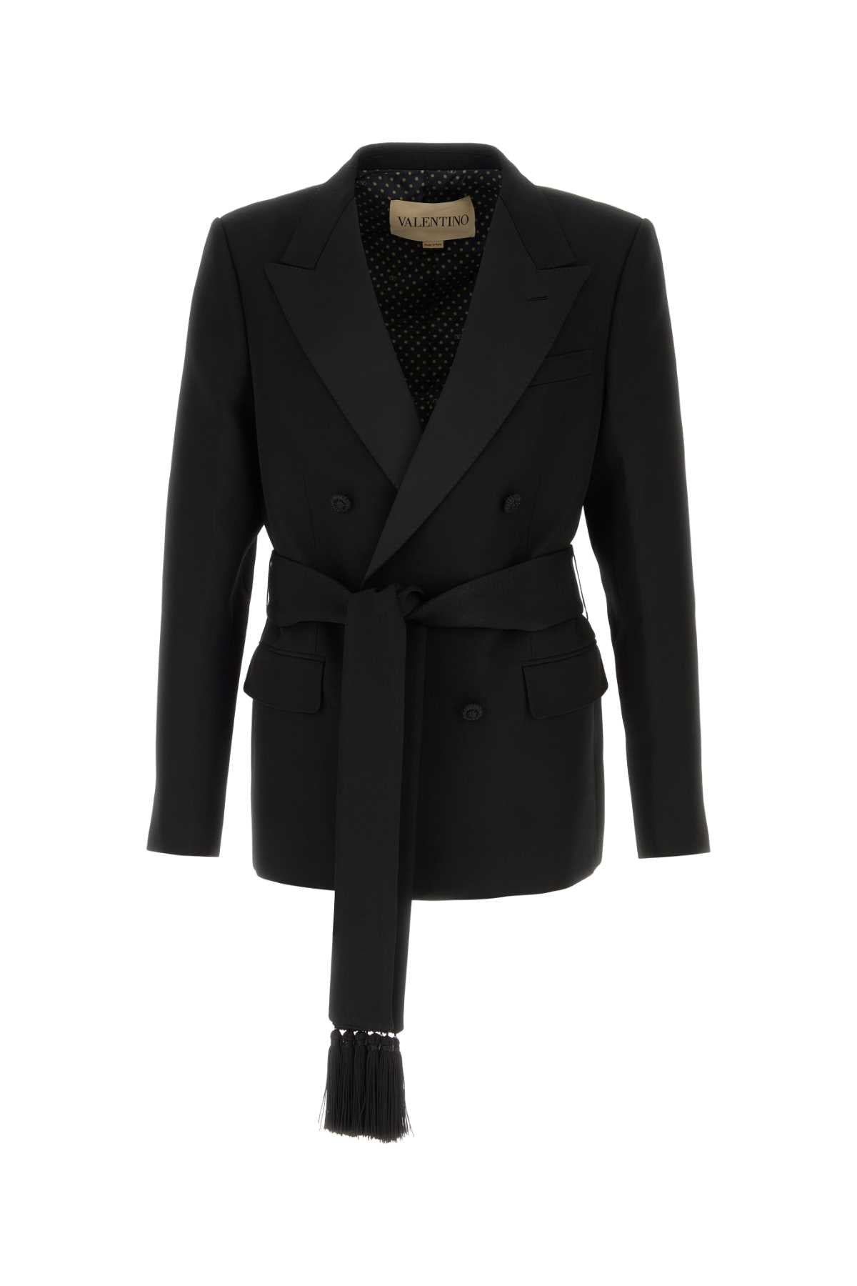 Valentino Garavani Men Black Wool Blazer VALENTINO GARAVANI
