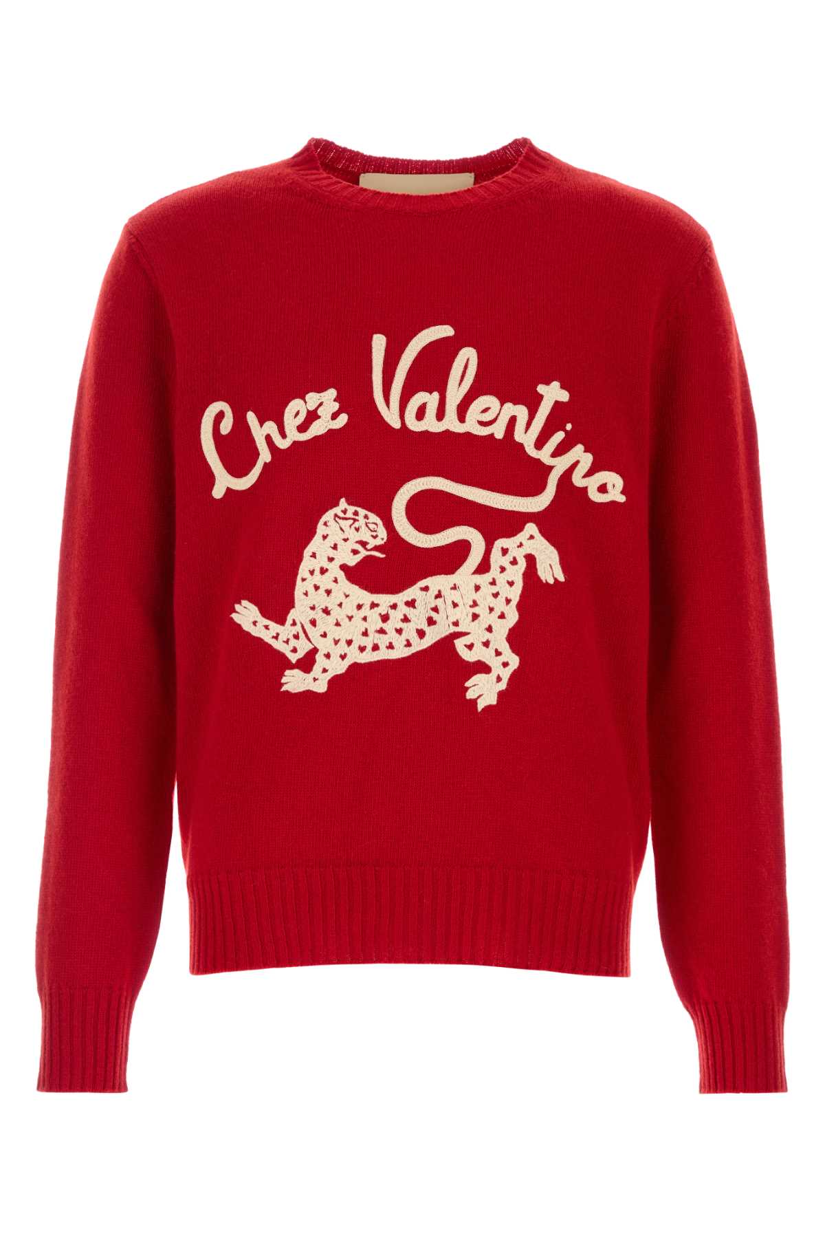 Valentino Garavani Men Red Wool Sweater VALENTINO GARAVANI