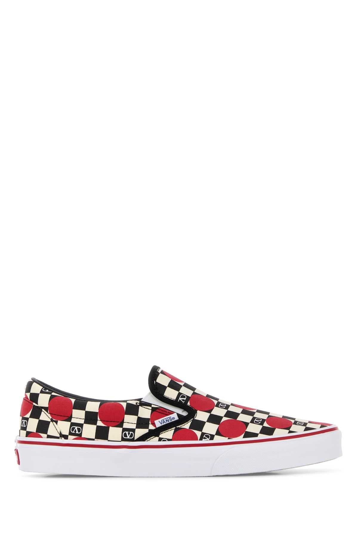 Valentino Garavani Men Printed Canvas Valentino Garavani X Vans Classic Slip-On Slip-Ons VALENTINO GARAVANI