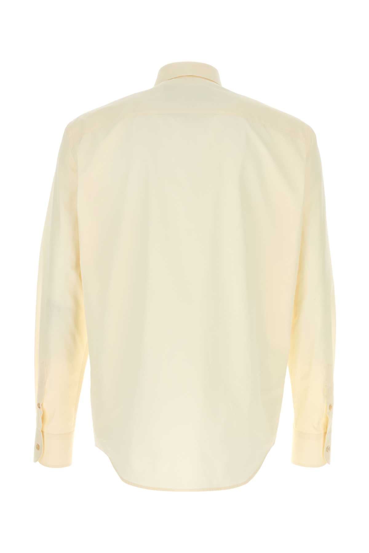 Valentino Garavani Men Cream Poplin Shirt VALENTINO GARAVANI