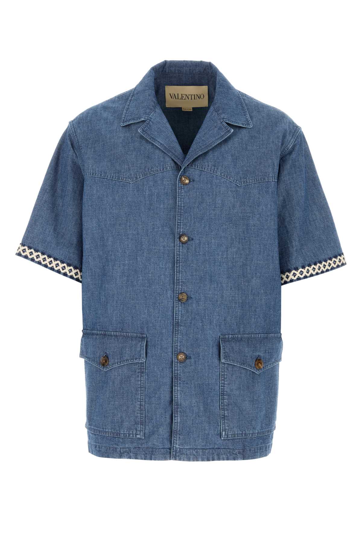 Valentino Garavani Men Denim Shirt VALENTINO GARAVANI