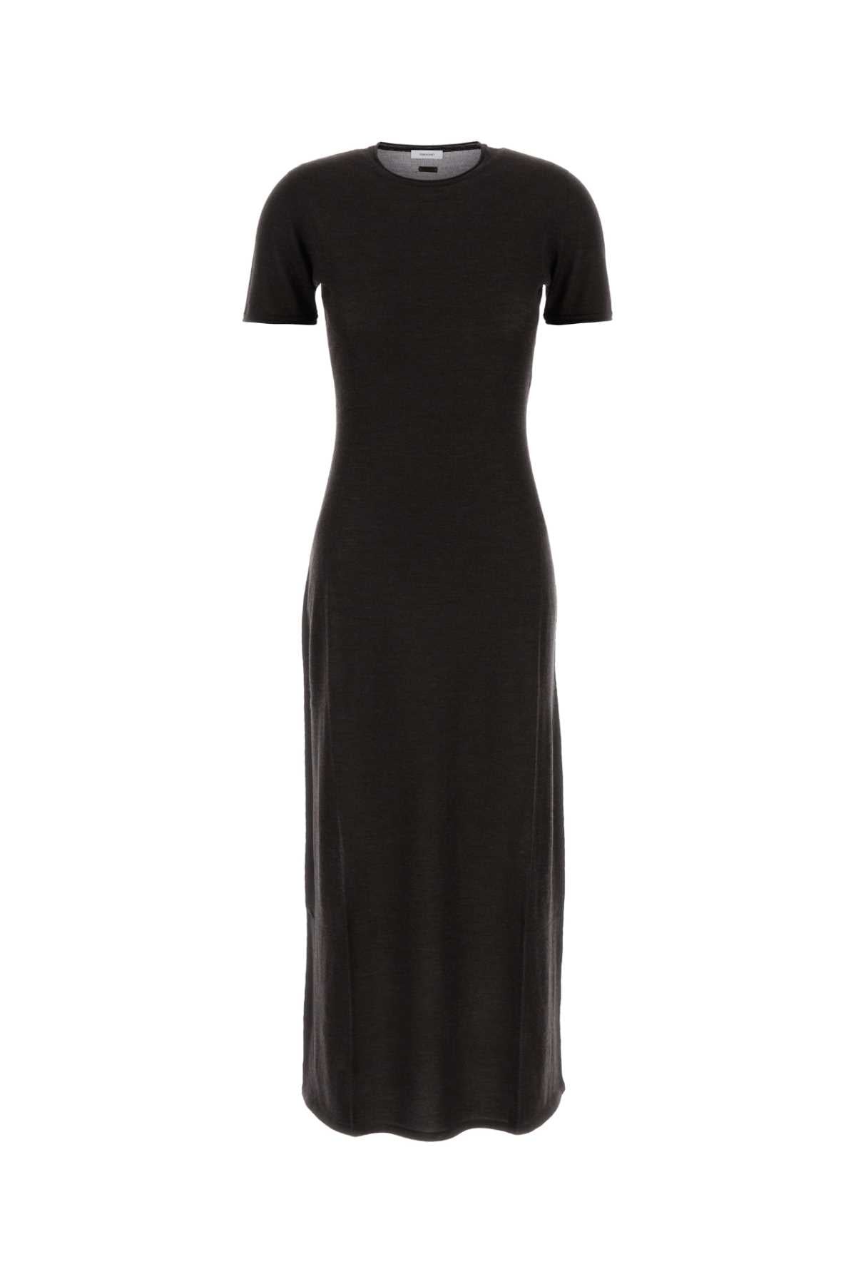 Salvatore Ferragamo Women Dark Brown Cashmere Blend Dress FERRAGAMO