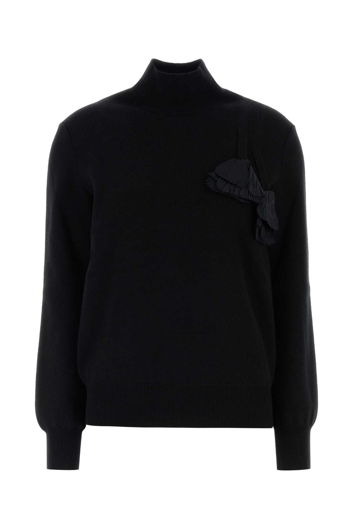 Salvatore Ferragamo Women Black Wool Blend Sweater FERRAGAMO